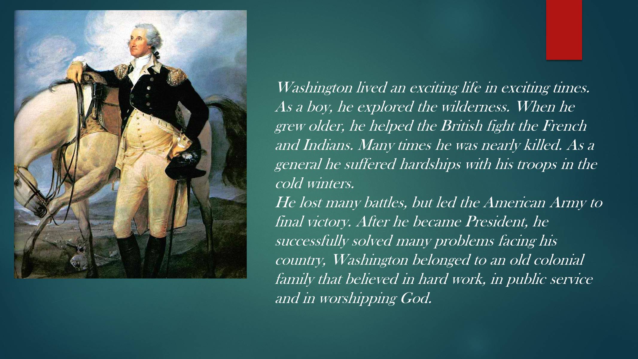Презентація на тему «George Washington» (варіант 1) - Слайд #2 Презентація на тему «George Washington» (варіант 1) - Слайд #2