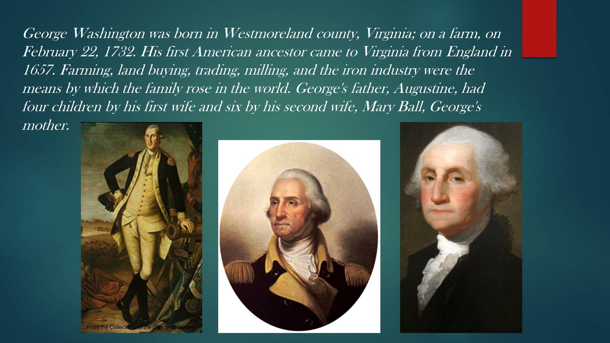 Презентація на тему «George Washington» (варіант 1) - Слайд #3 Презентація на тему «George Washington» (варіант 1) - Слайд #3
