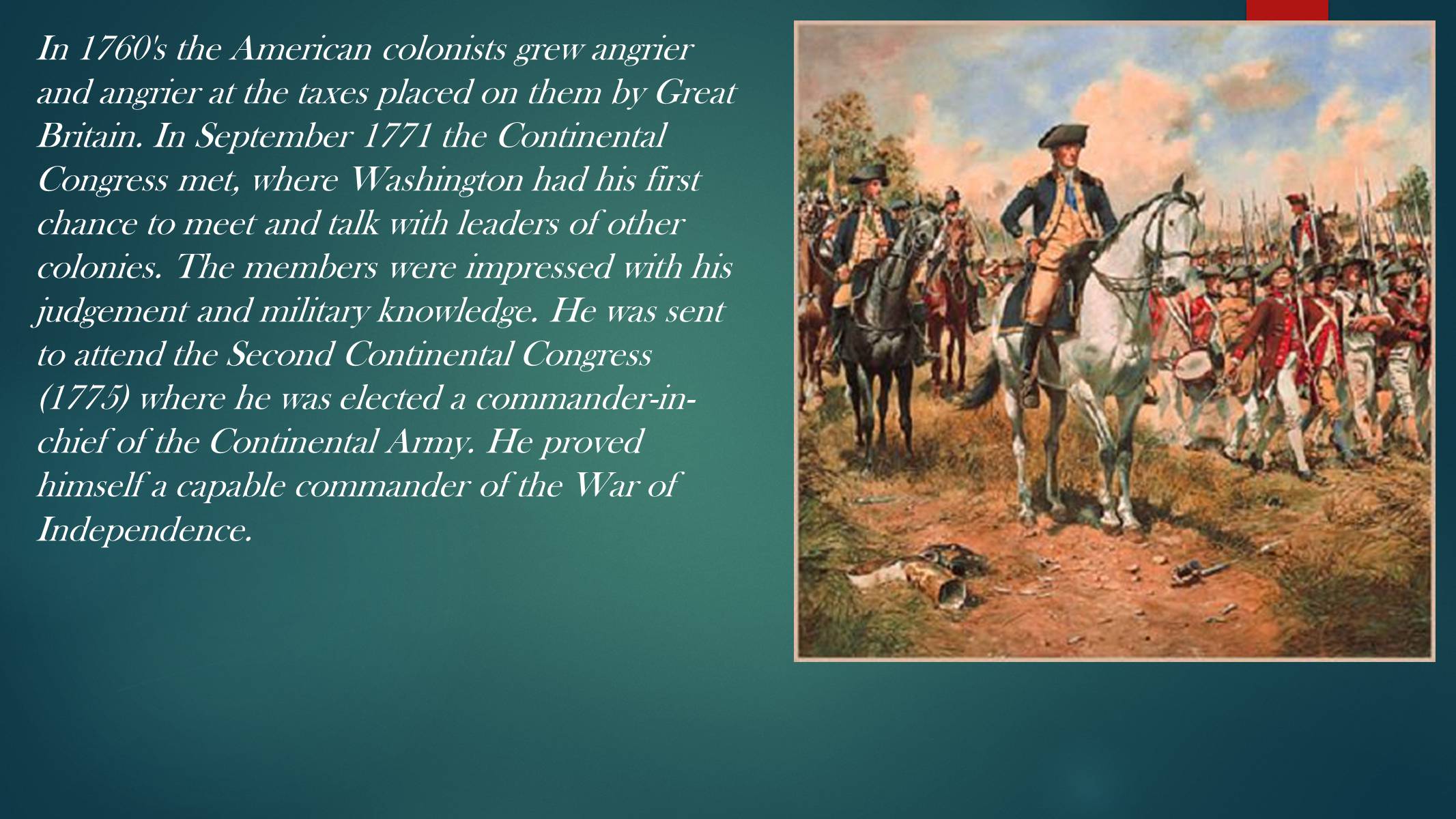 Презентація на тему «George Washington» (варіант 1) - Слайд #6 Презентація на тему «George Washington» (варіант 1) - Слайд #6