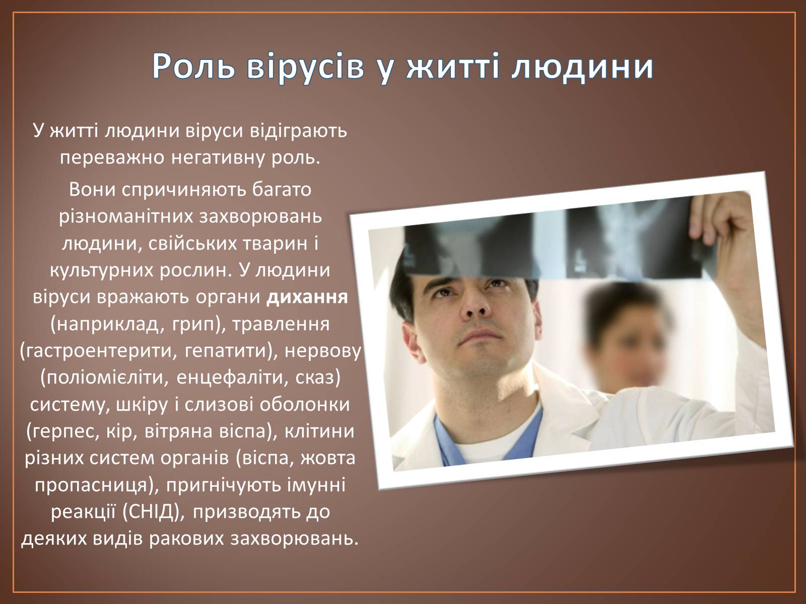 Презентація на тему «Роль вірусів у природі і житті людини» (варіант 1) - Слайд #11 Презентація на тему «Роль вірусів у природі і житті людини» (варіант 1) - Слайд #11