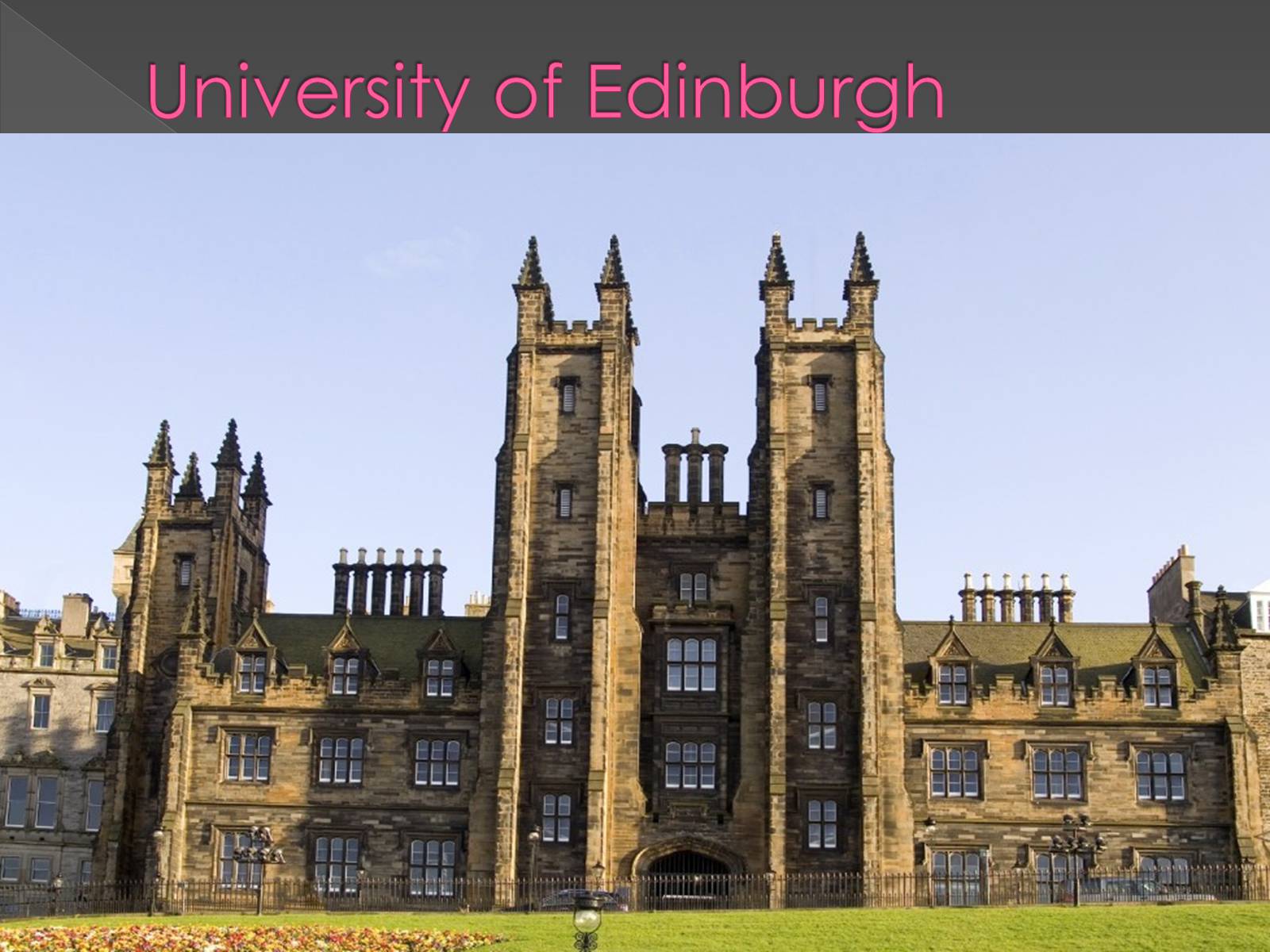 Презентація на тему «University of Edinburgh» - Слайд #1 Презентація на тему «University of Edinburgh» - Слайд #1