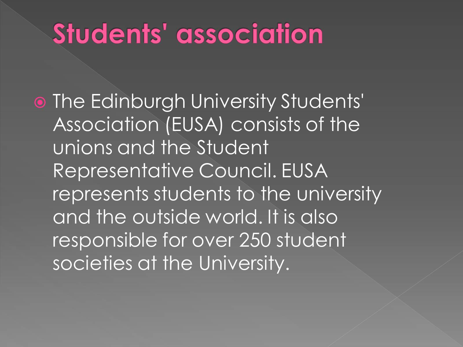 Презентація на тему «University of Edinburgh» - Слайд #5 Презентація на тему «University of Edinburgh» - Слайд #5