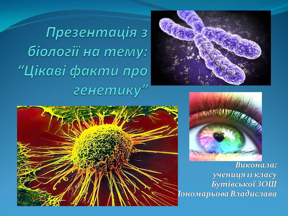Презентація на тему «Цікаві факти про генетику» - Слайд #1 Презентація на тему «Цікаві факти про генетику» - Слайд #1