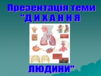 Презентація на тему «Дихання» (варіант 3)
