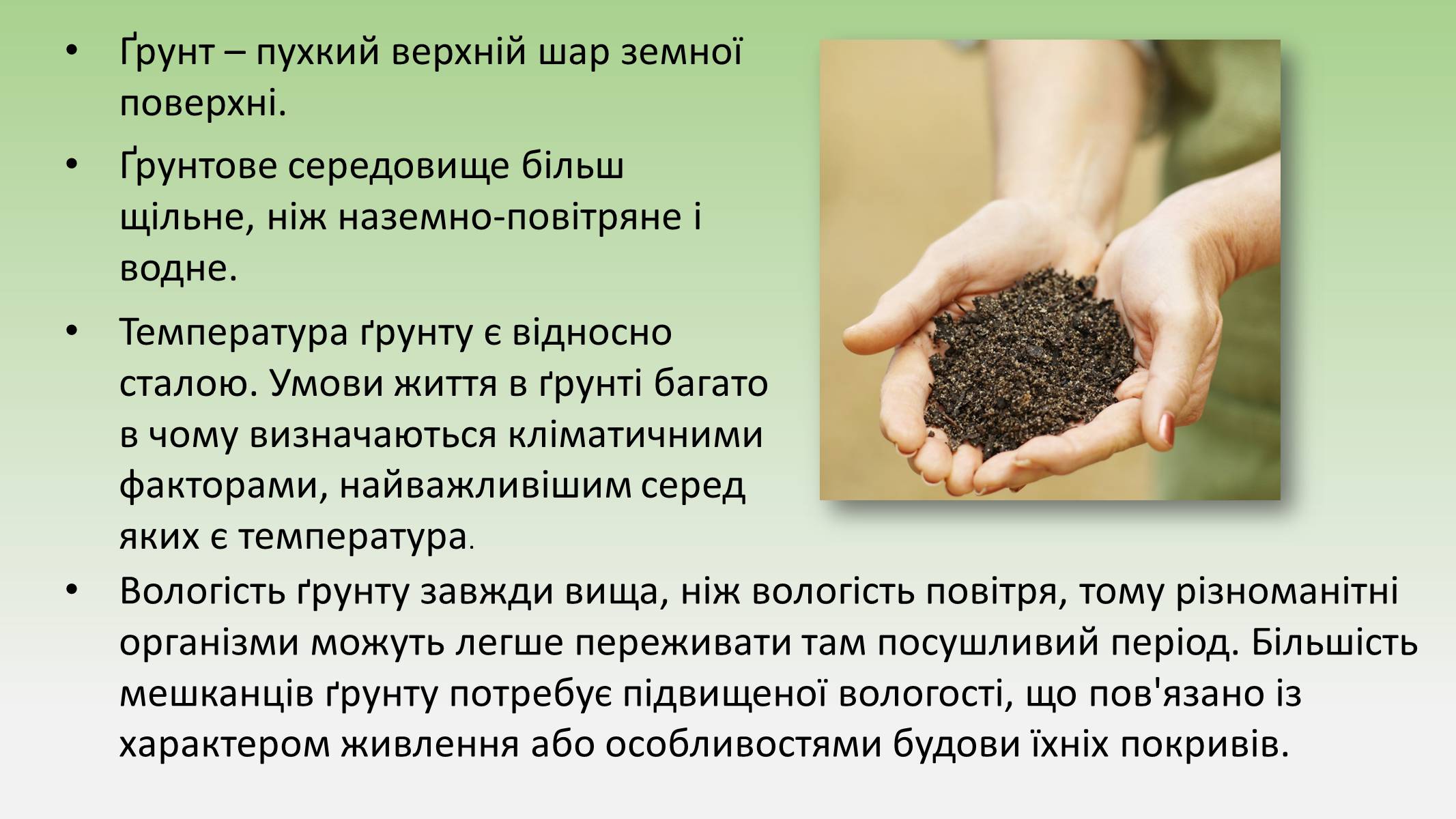 Презентація на тему «Пристосування живих огранізмів до життя в ґрунті» - Слайд #3 Презентація на тему «Пристосування живих огранізмів до життя в ґрунті» - Слайд #3