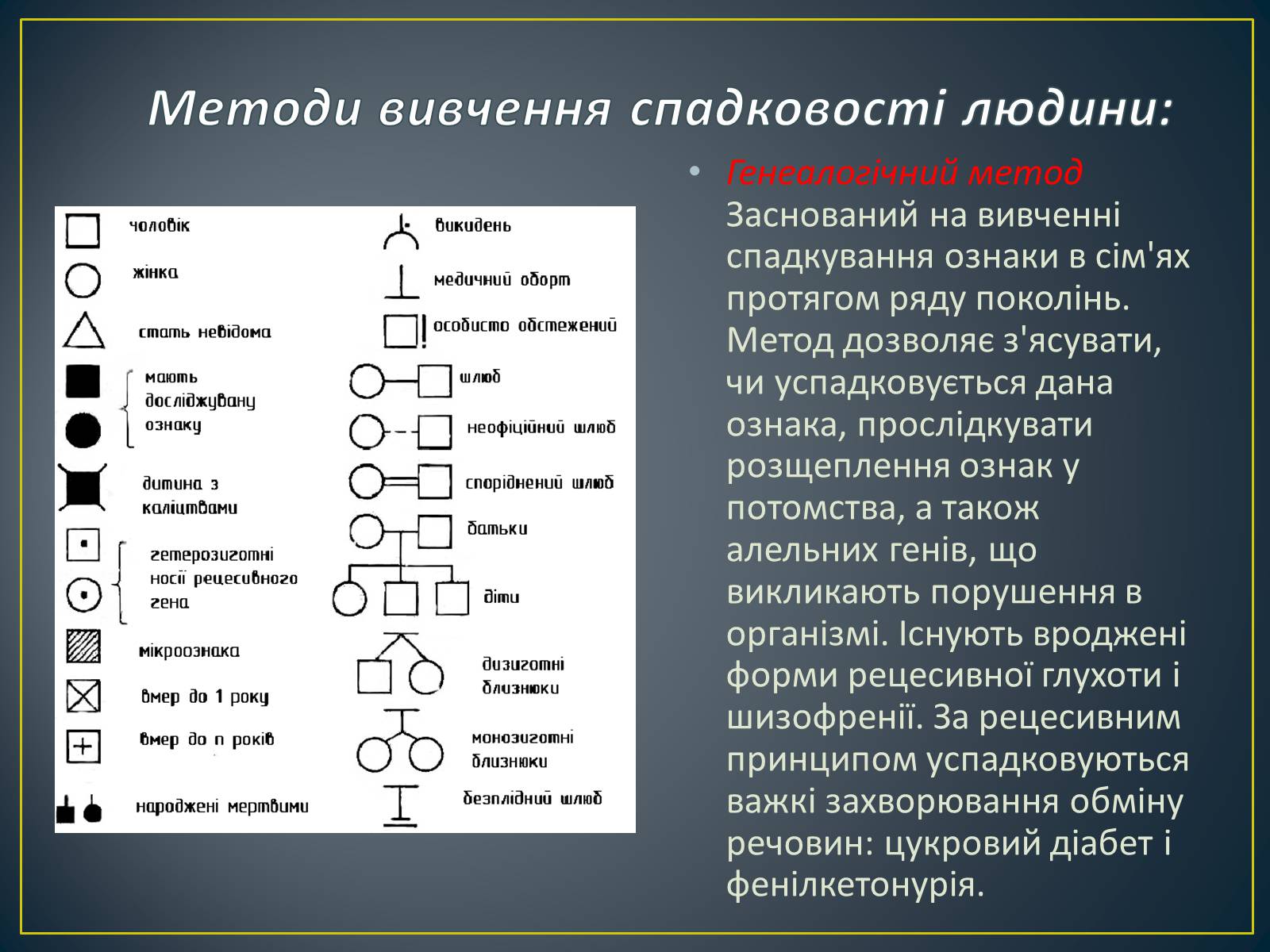 Презентація на тему «Генетика людини» (варіант 5) - Слайд #3 Презентація на тему «Генетика людини» (варіант 5) - Слайд #3
