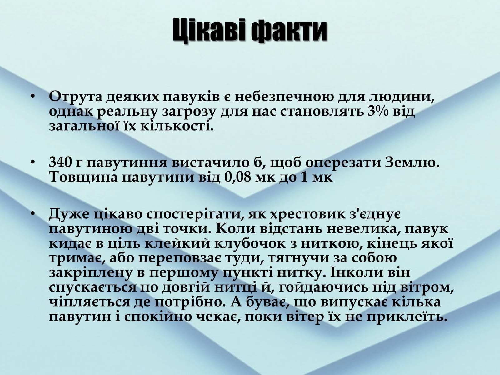Презентація на тему «Павук Хрестовик» - Слайд #13 Презентація на тему «Павук Хрестовик» - Слайд #13
