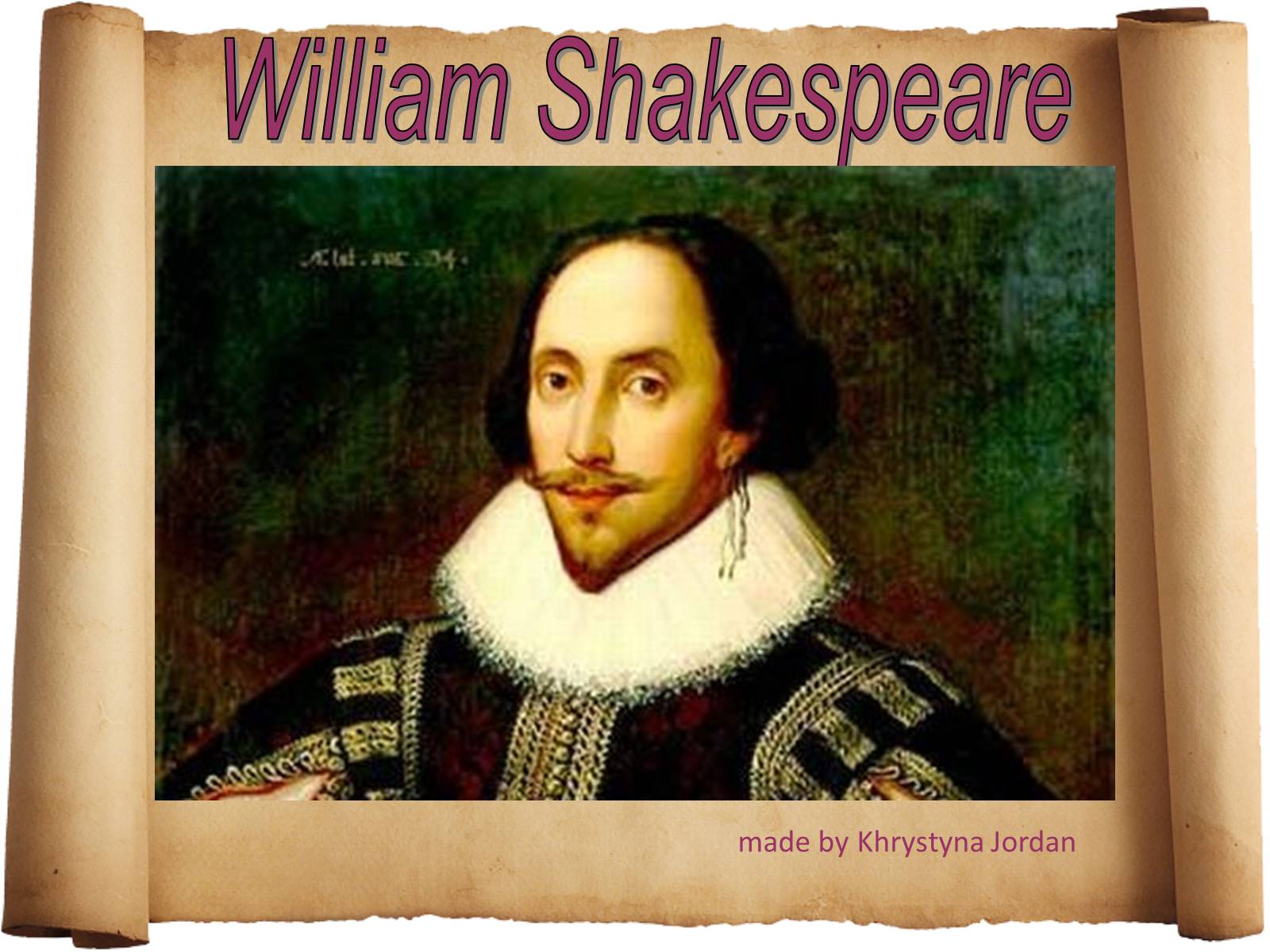 Презентація на тему «William Shakespeare» (варіант 1) - Слайд #1 Презентація на тему «William Shakespeare» (варіант 1) - Слайд #1