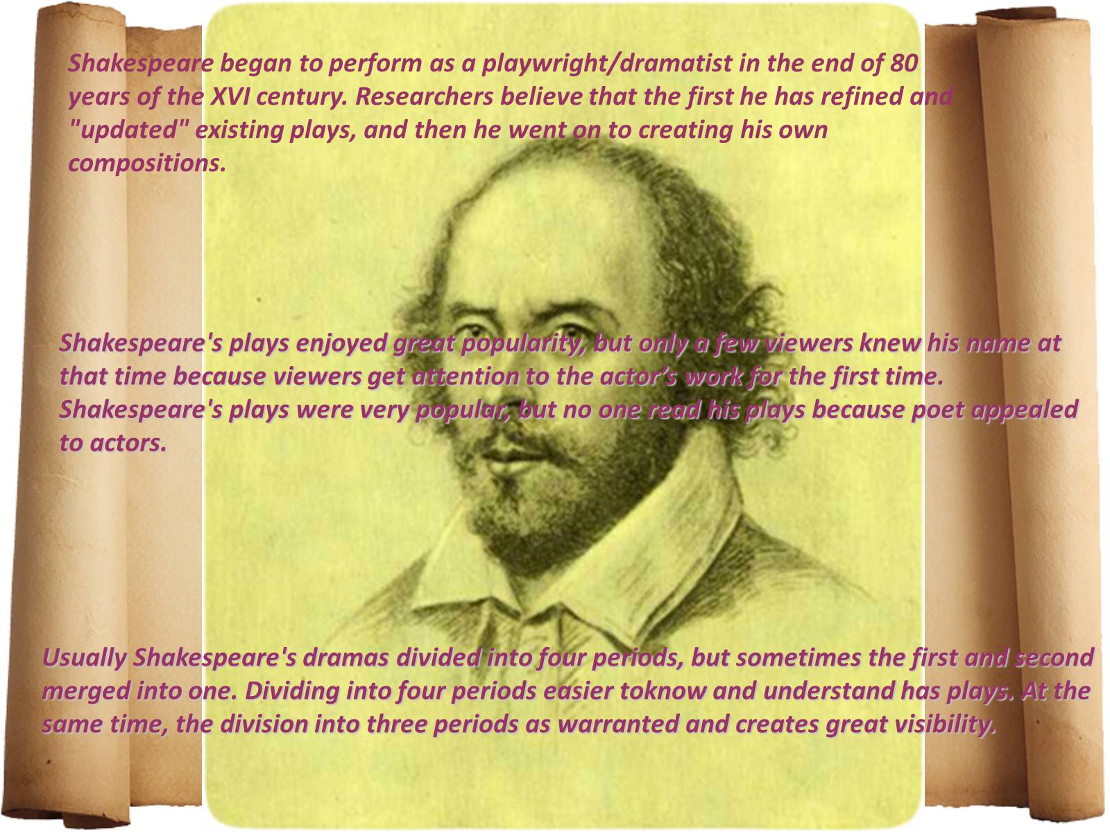 Презентація на тему «William Shakespeare» (варіант 1) - Слайд #6 Презентація на тему «William Shakespeare» (варіант 1) - Слайд #6