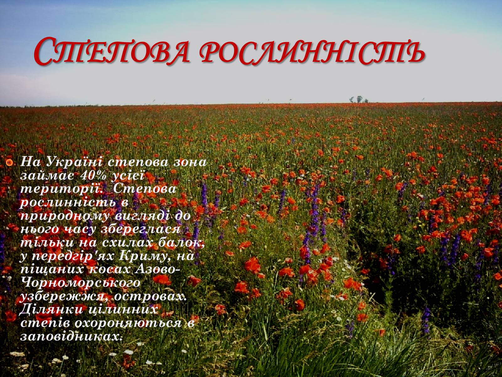 Презентація на тему «Рослинний покрив України» (варіант 2) - Слайд #23 Презентація на тему «Рослинний покрив України» (варіант 2) - Слайд #23