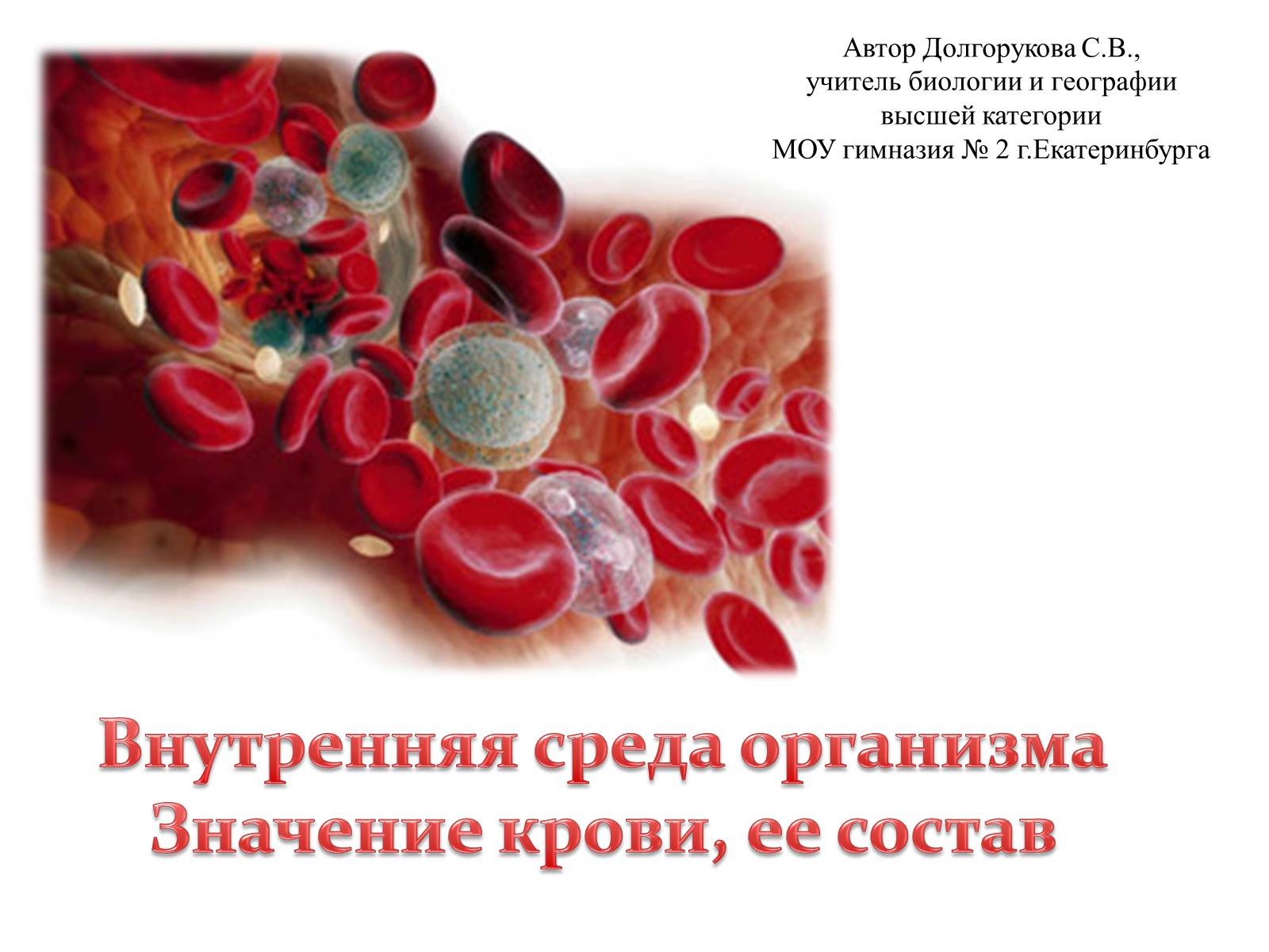 Презентація на тему «Внутренняя среда организма» (варіант 2) - Слайд #1 Презентація на тему «Внутренняя среда организма» (варіант 2) - Слайд #1