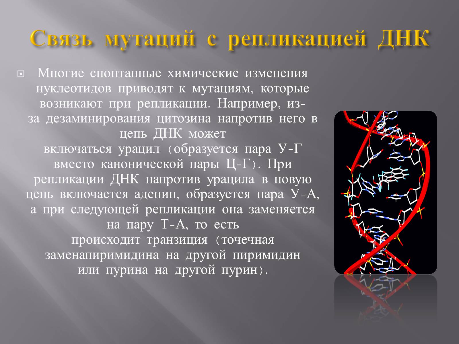 Презентація на тему «Мутации, мутогены, виды мутаций, причины мутаций, значение мутаций» - Слайд #4 Презентація на тему «Мутации, мутогены, виды мутаций, причины мутаций, значение мутаций» - Слайд #4