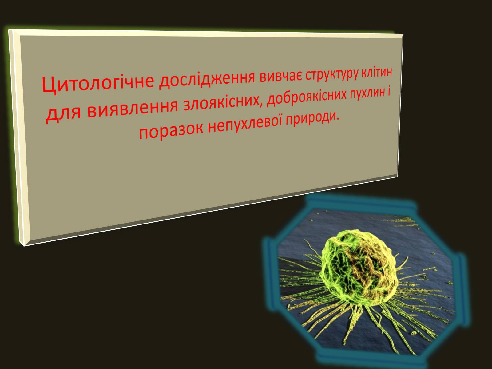 Презентація на тему «Цитологічні методи дослідження» - Слайд #2 Презентація на тему «Цитологічні методи дослідження» - Слайд #2