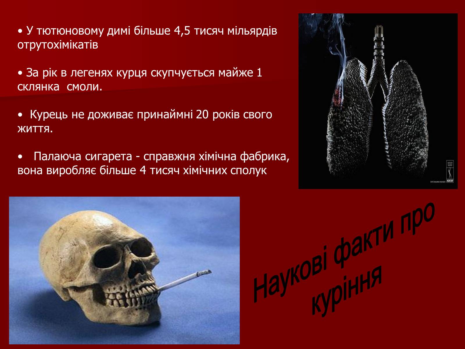 Презентація на тему «Куріння» (варіант 6) - Слайд #7 Презентація на тему «Куріння» (варіант 6) - Слайд #7