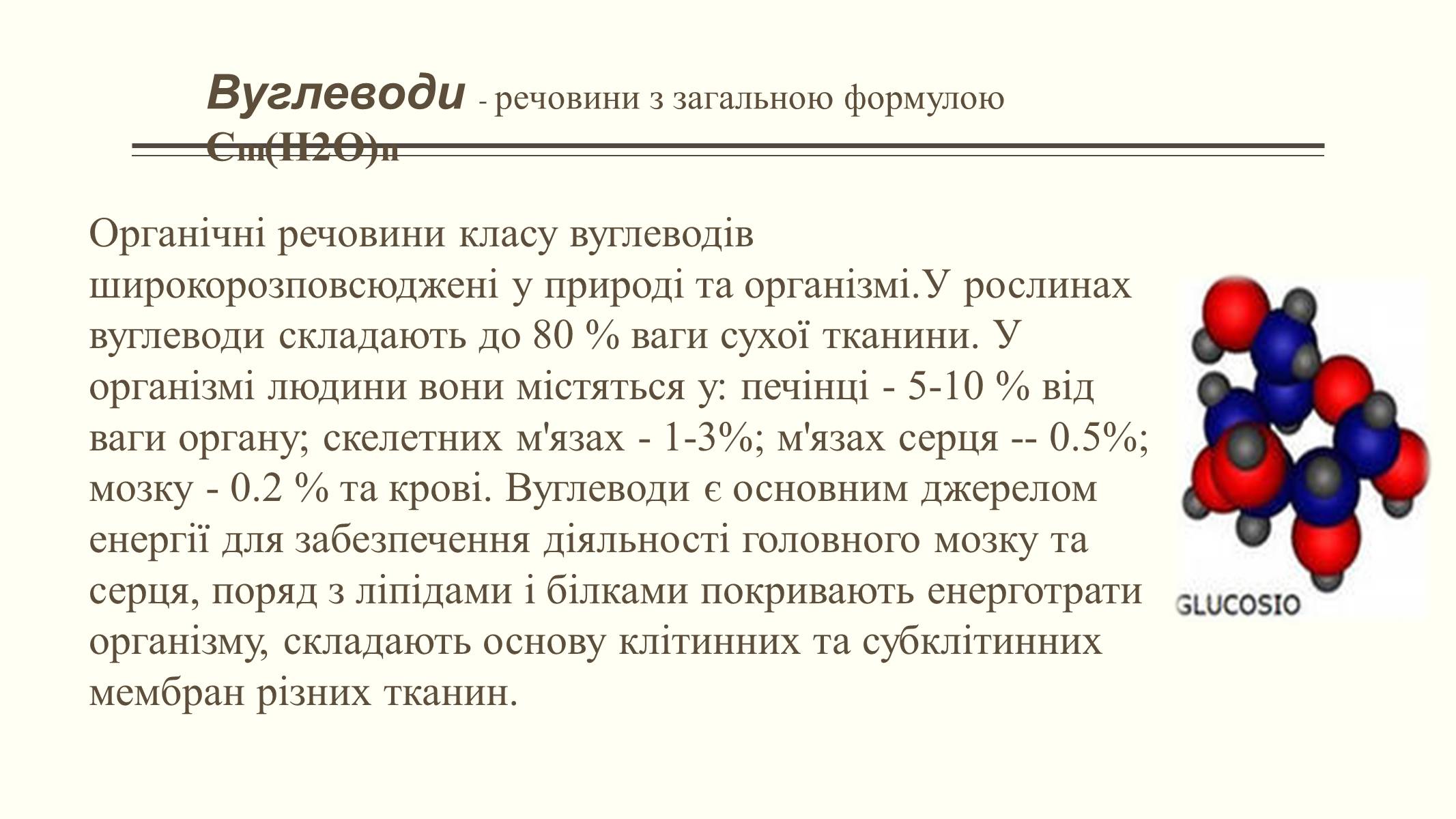 Презентація на тему «Вуглеводи як компоненти їжі, їх роль у житті людини» (варіант 6) - Слайд #4 Презентація на тему «Вуглеводи як компоненти їжі, їх роль у житті людини» (варіант 6) - Слайд #4