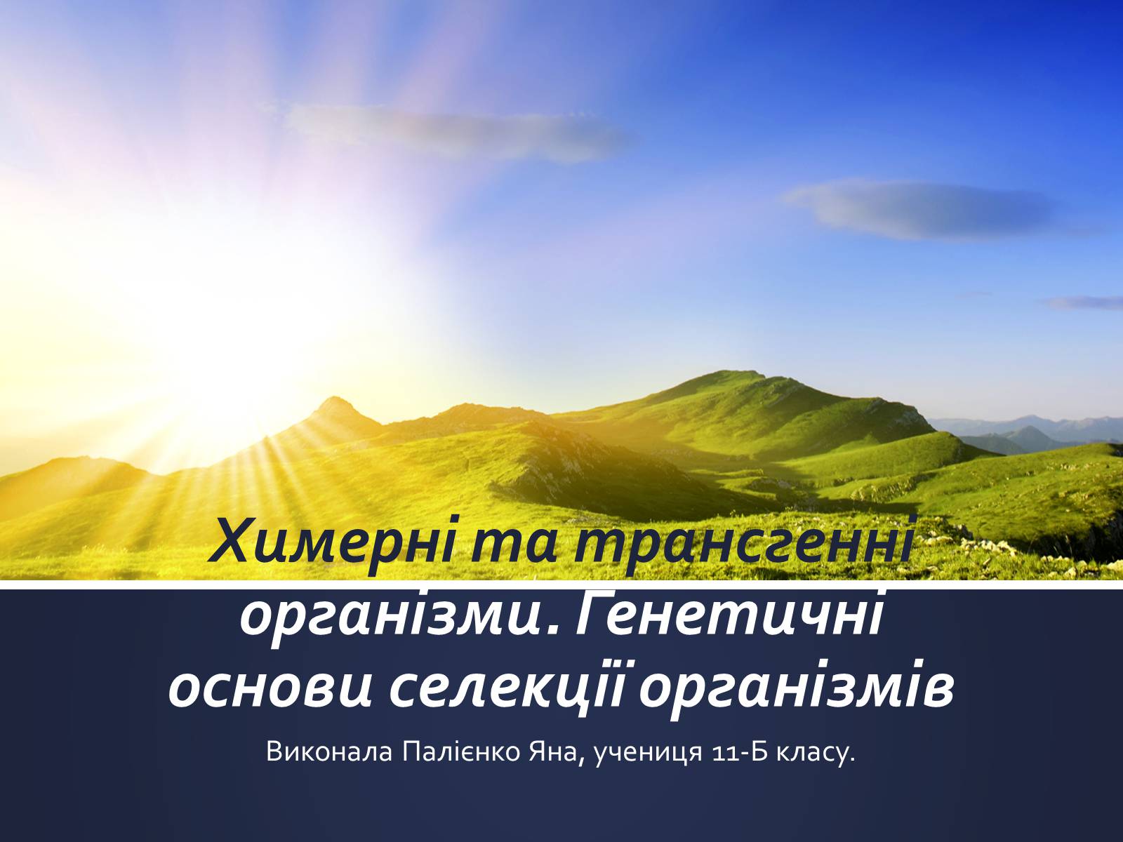Презентація на тему «Химерні та трансгенні організми» (варіант 1) - Слайд #1 Презентація на тему «Химерні та трансгенні організми» (варіант 1) - Слайд #1