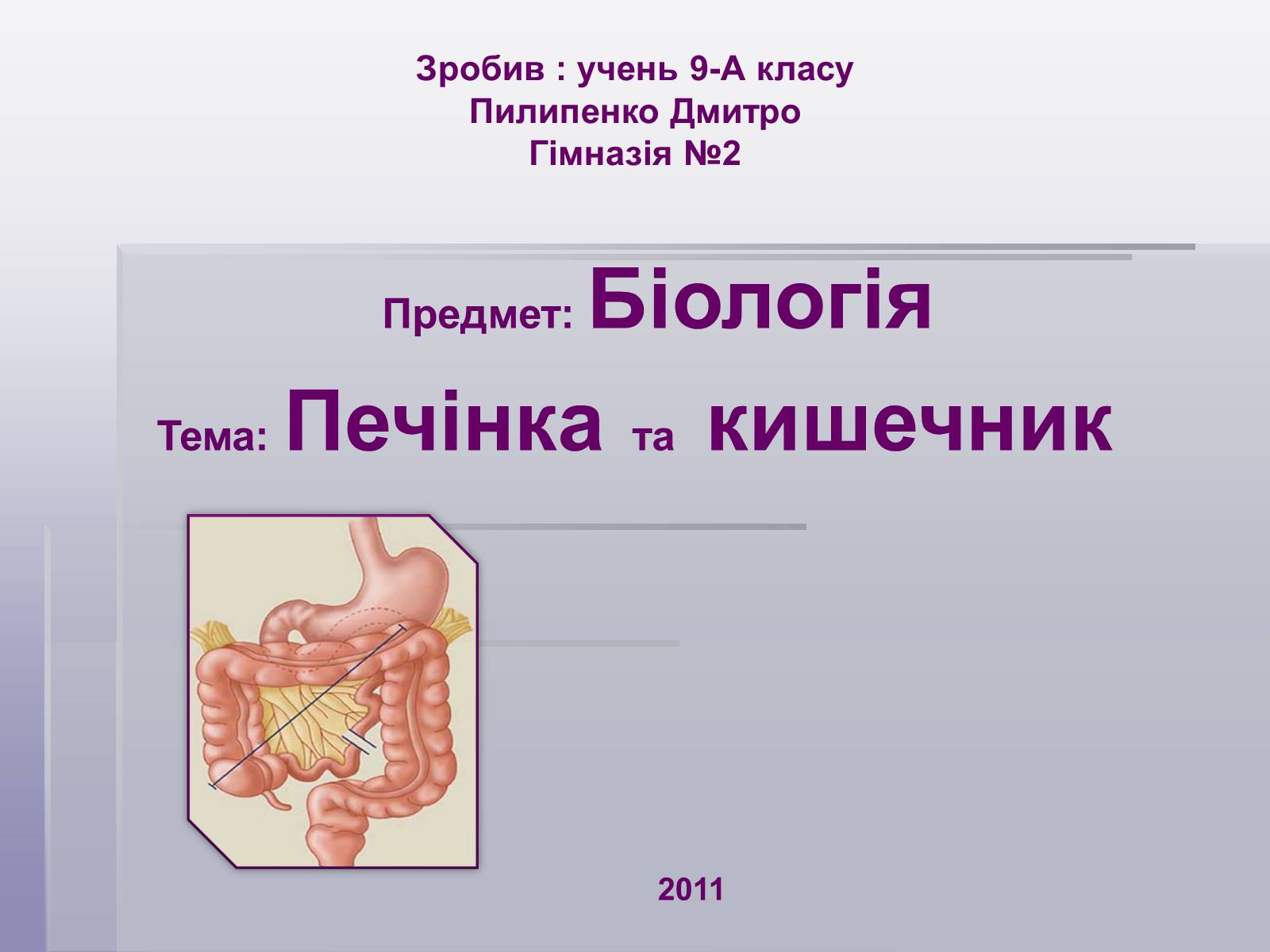 Презентація на тему «Печінка та кишечник» - Слайд #1 Презентація на тему «Печінка та кишечник» - Слайд #1