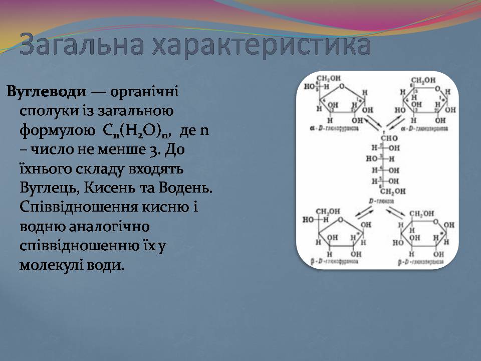 Презентація на тему «Вуглеводи як компоненти їжі, їх роль у житті людини» (варіант 39) - Слайд #3 Презентація на тему «Вуглеводи як компоненти їжі, їх роль у житті людини» (варіант 39) - Слайд #3