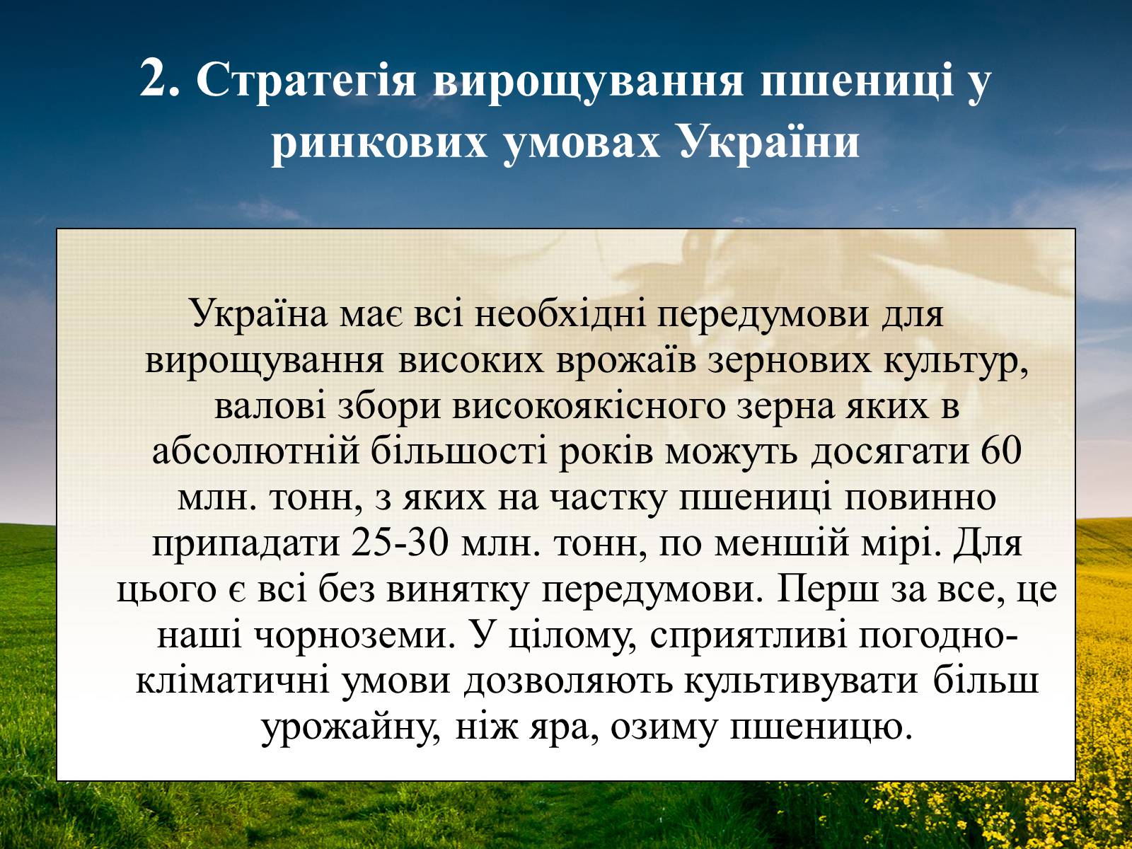 Презентація на тему «Вирощування еліти зернових культур України» - Слайд #12 Презентація на тему «Вирощування еліти зернових культур України» - Слайд #12