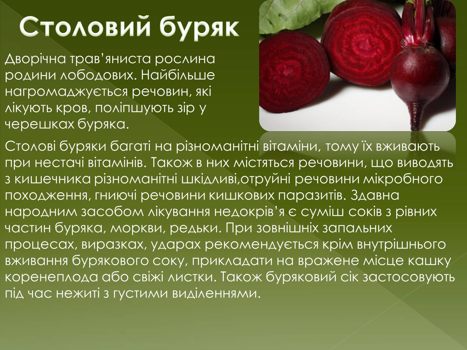 Презентація на тему «Овочеві культури – як лікарські препарати» - Слайд #17 Презентація на тему «Овочеві культури – як лікарські препарати» - Слайд #17