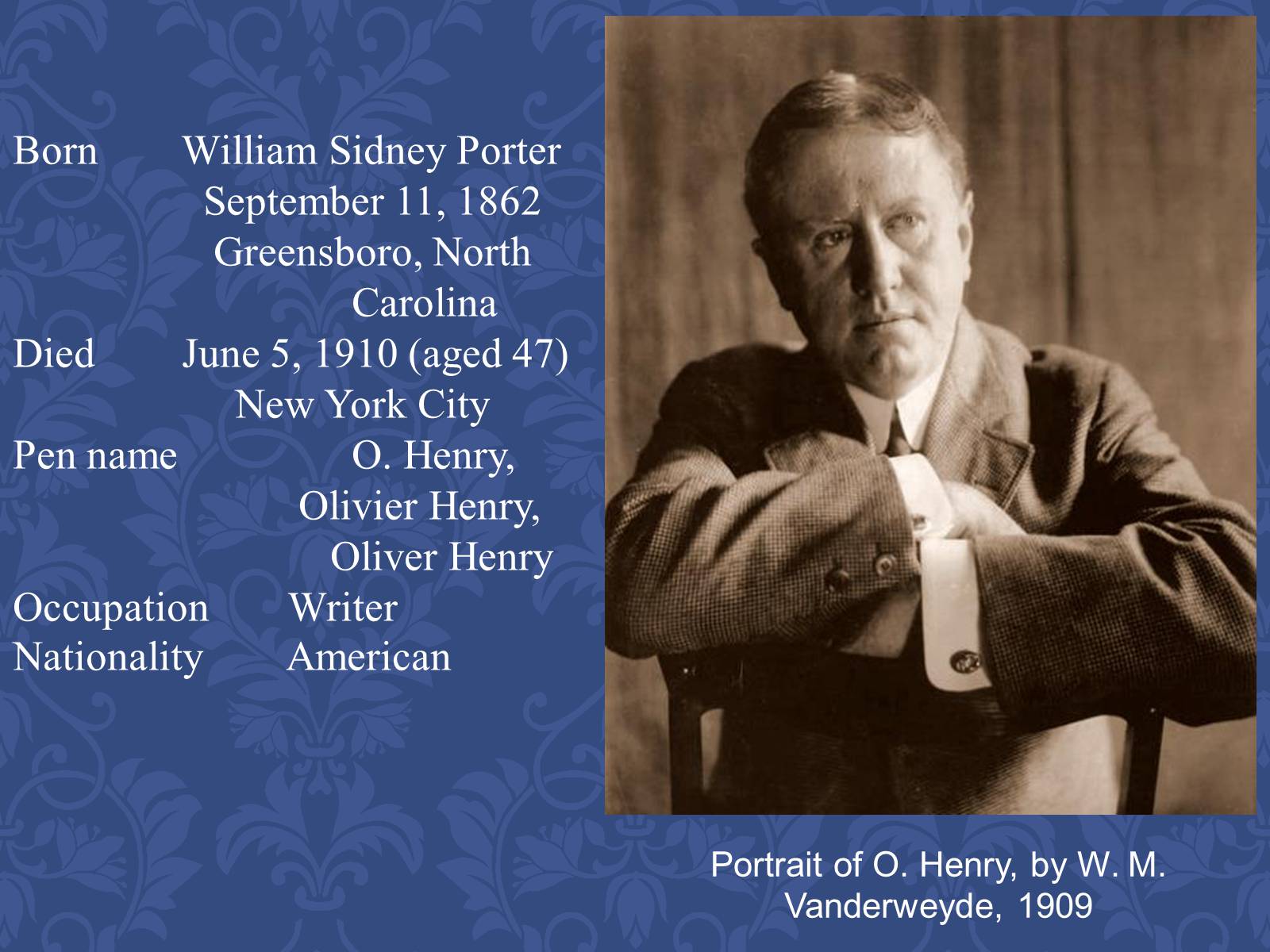 Презентація на тему «O. Henry» (варіант 1) - Слайд #2 Презентація на тему «O. Henry» (варіант 1) - Слайд #2