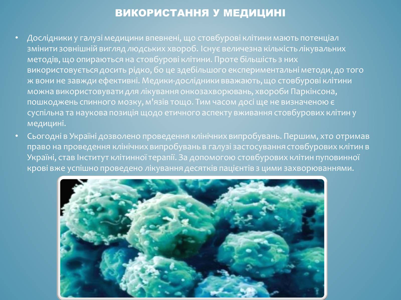 Презентація на тему «Стовбурові клітини» (варіант 3) - Слайд #6 Презентація на тему «Стовбурові клітини» (варіант 3) - Слайд #6