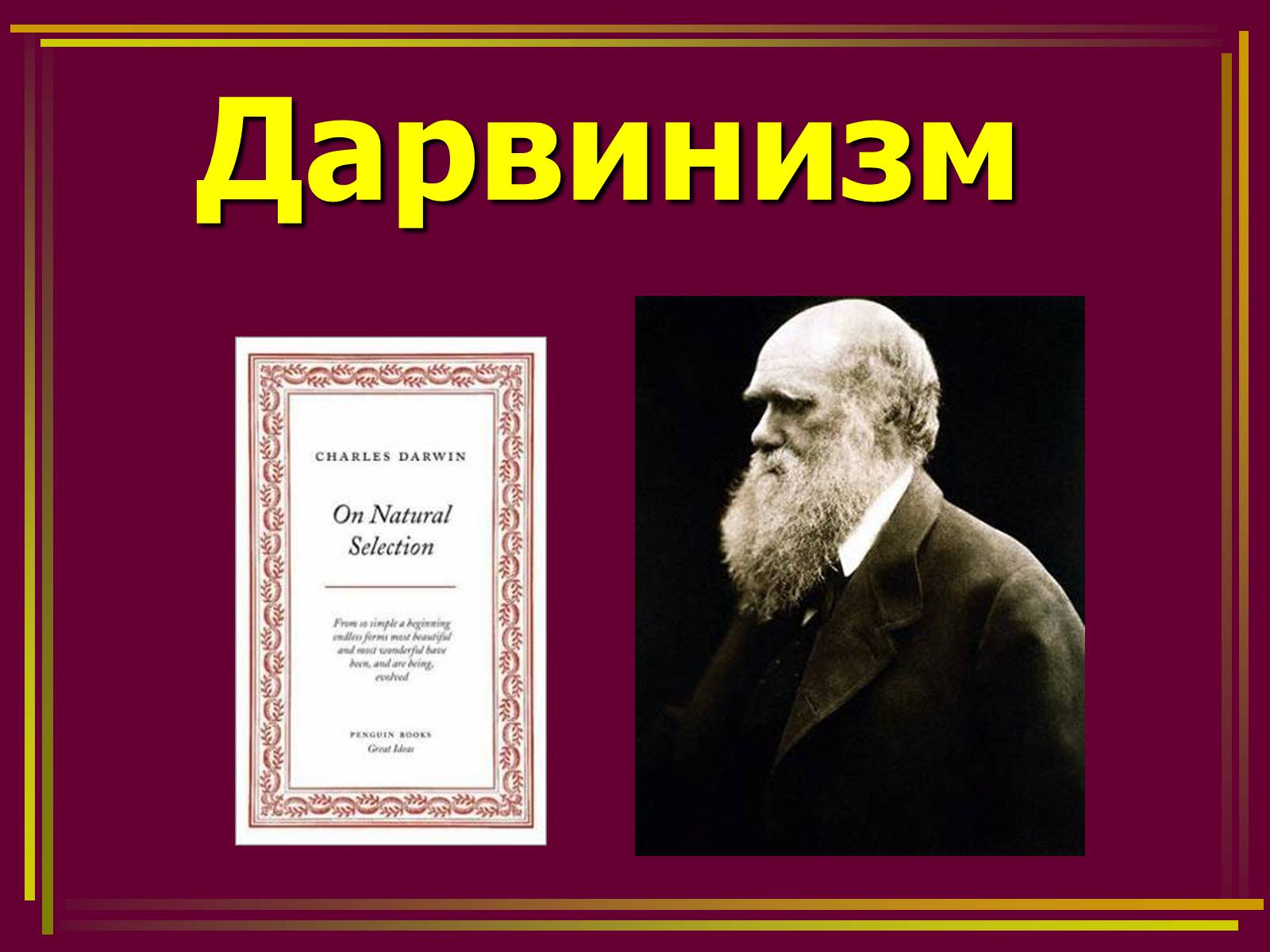 Презентація на тему «Дарвинизм» - Слайд #1 Презентація на тему «Дарвинизм» - Слайд #1