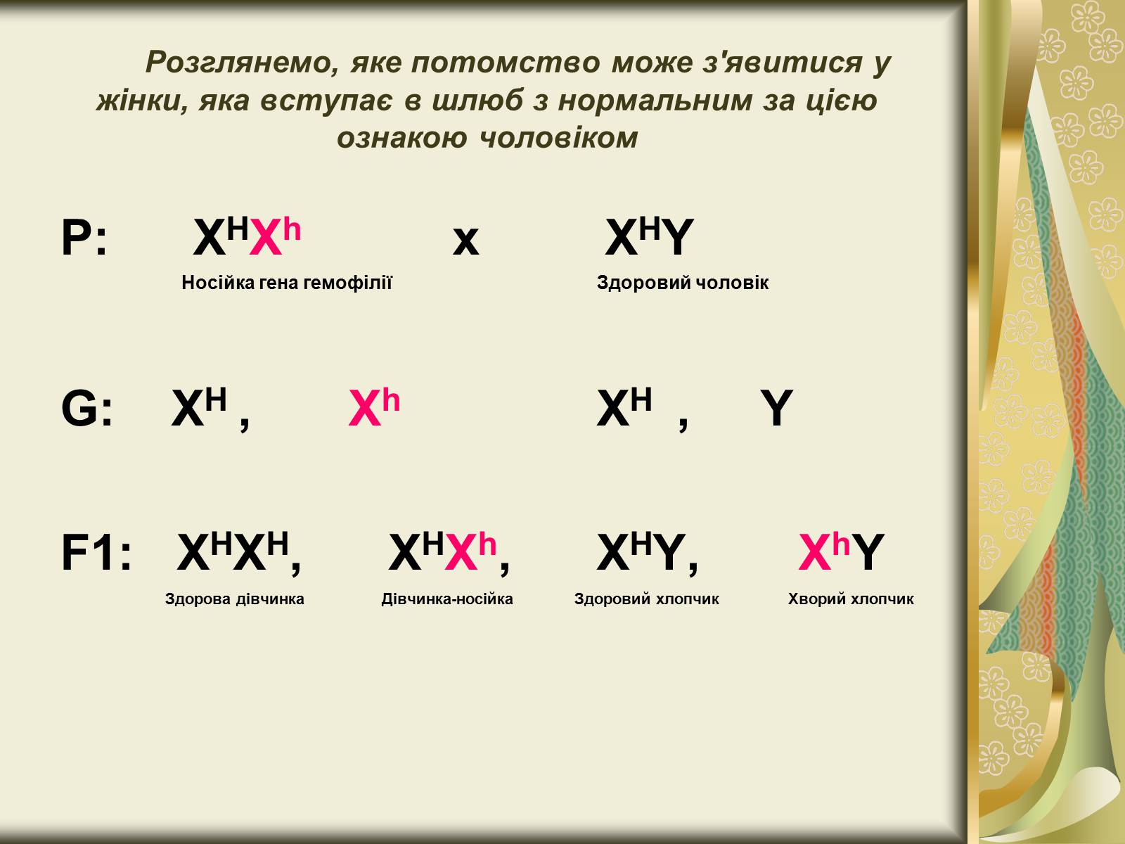 Презентація на тему «Генетика статі» - Слайд #13 Презентація на тему «Генетика статі» - Слайд #13