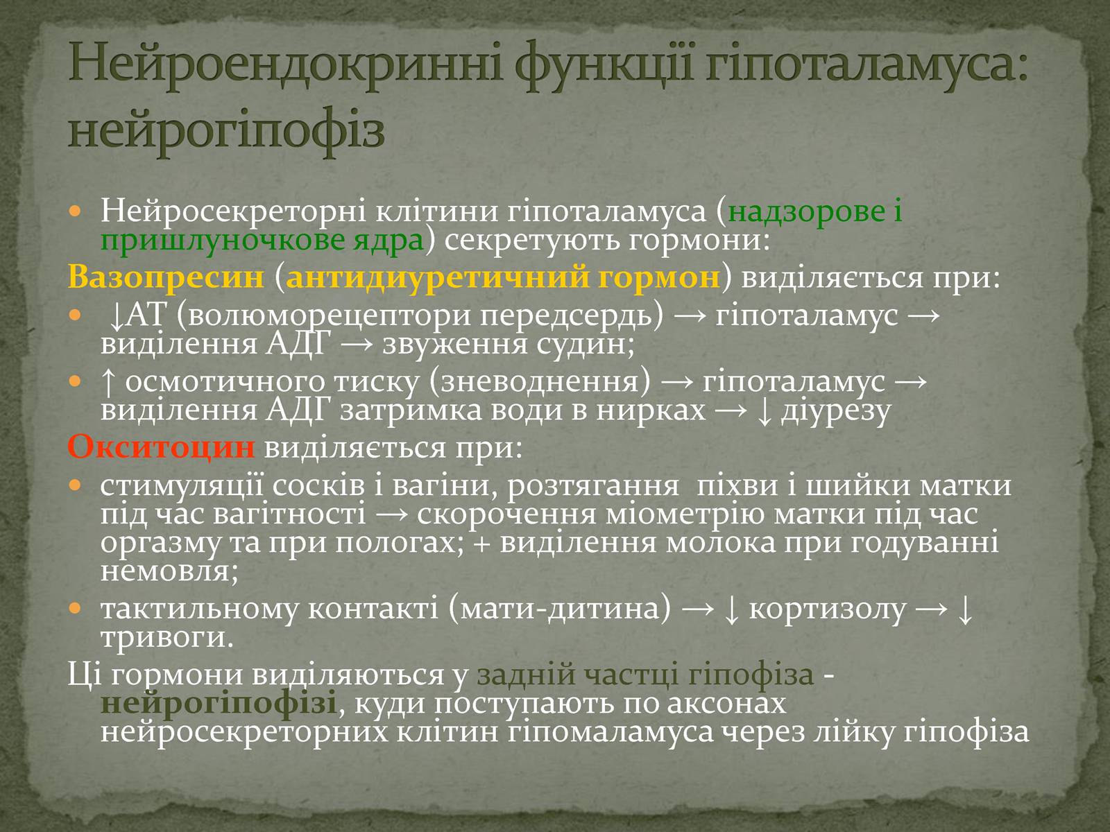 Презентація на тему «Ендокринна система» - Слайд #23 Презентація на тему «Ендокринна система» - Слайд #23
