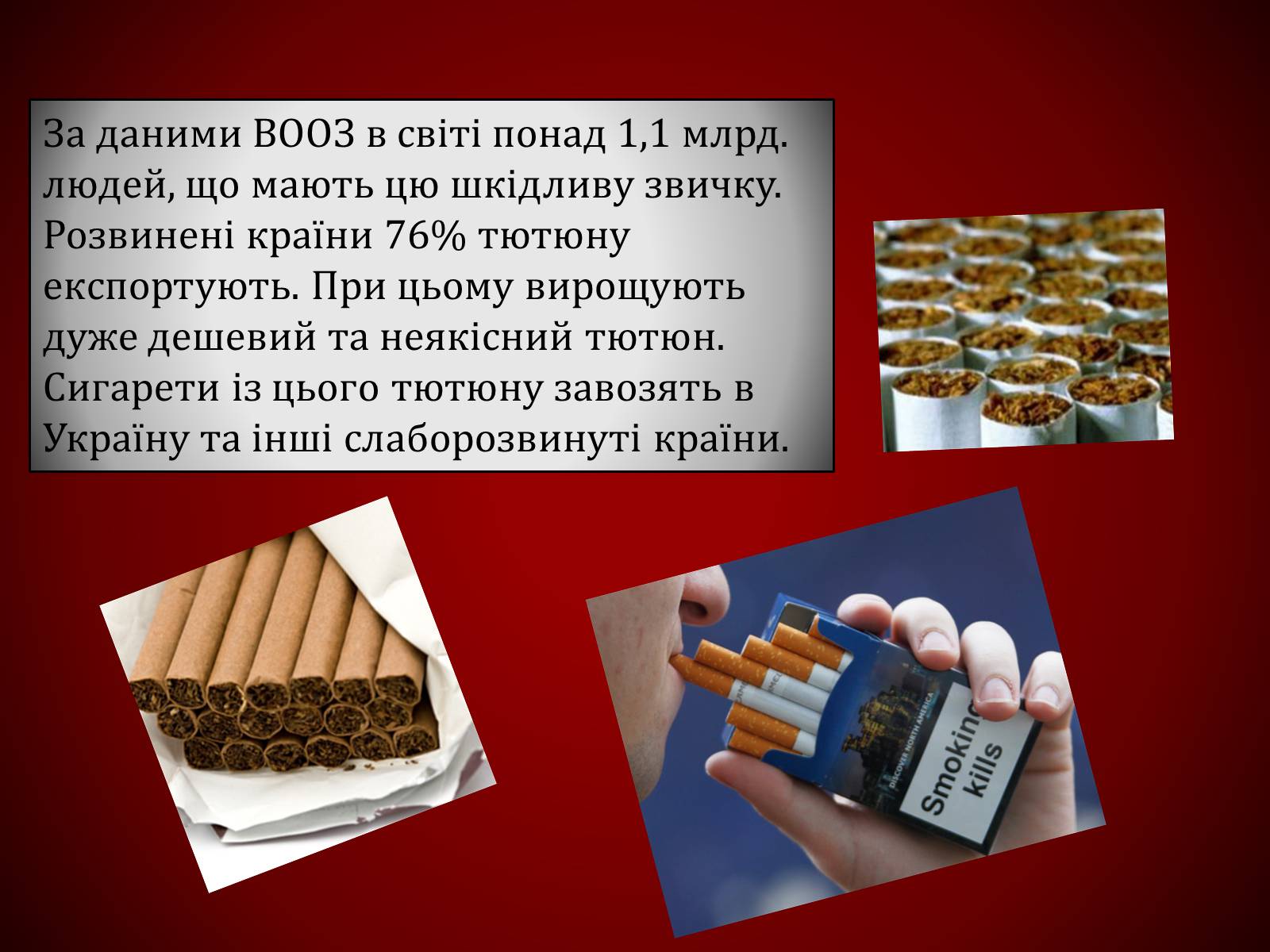 Презентація на тему «Шкідливий вплив тютюнопаління» (варіант 1) - Слайд #13 Презентація на тему «Шкідливий вплив тютюнопаління» (варіант 1) - Слайд #13