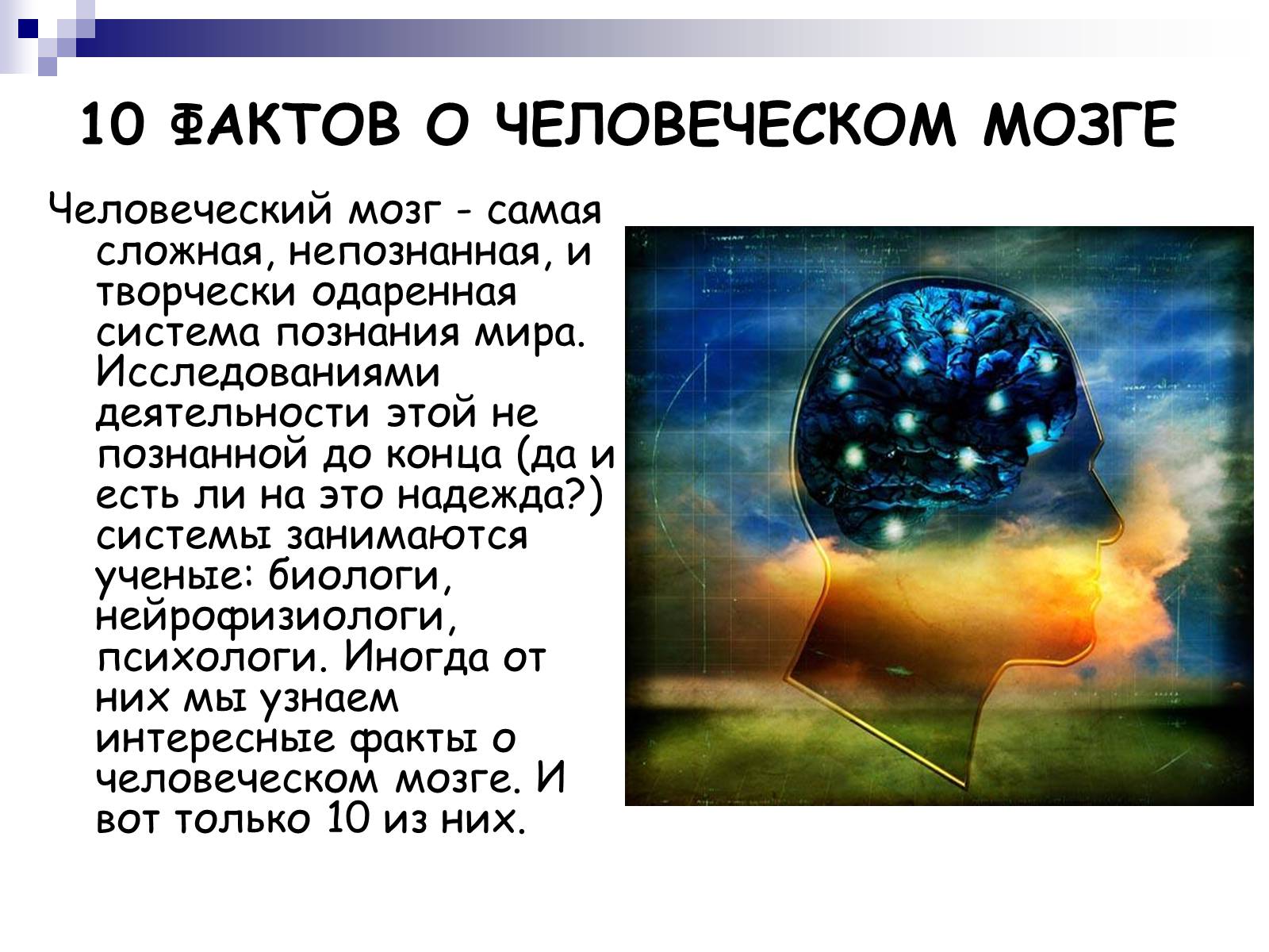 Презентація на тему «Человеский мозг» - Слайд #16 Презентація на тему «Человеский мозг» - Слайд #16