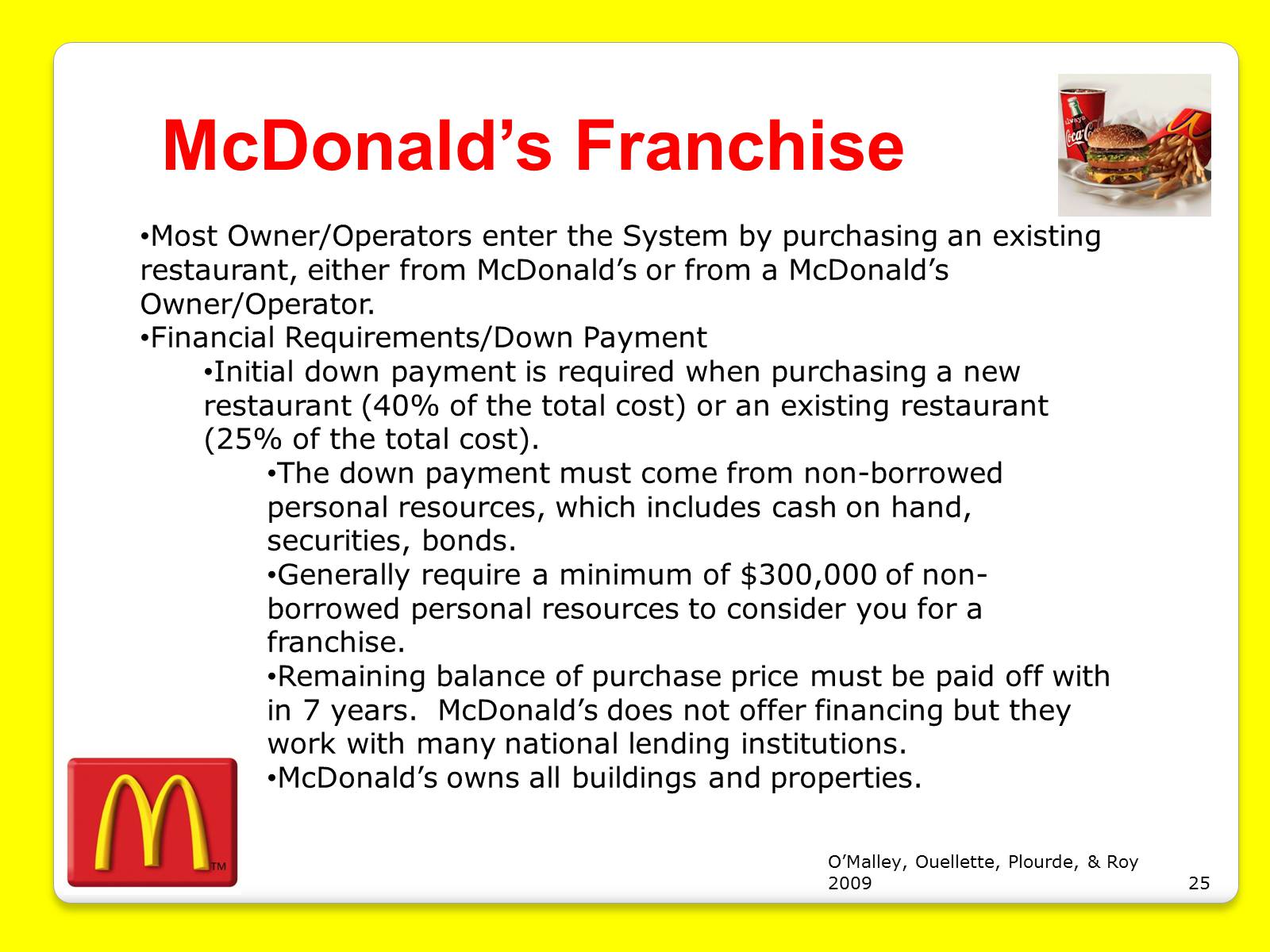 Презентація на тему «McDonald’s Corporation» - Слайд #25 Презентація на тему «McDonald’s Corporation» - Слайд #25