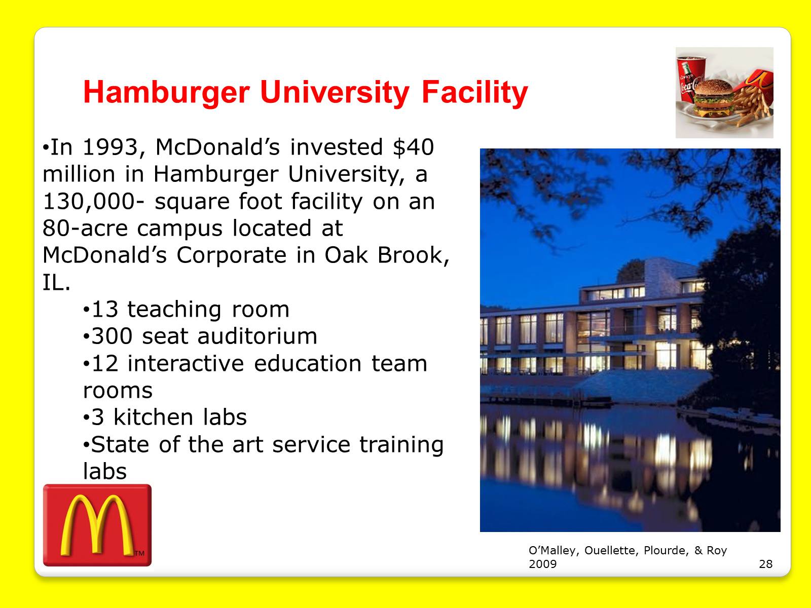 Презентація на тему «McDonald’s Corporation» - Слайд #28 Презентація на тему «McDonald’s Corporation» - Слайд #28