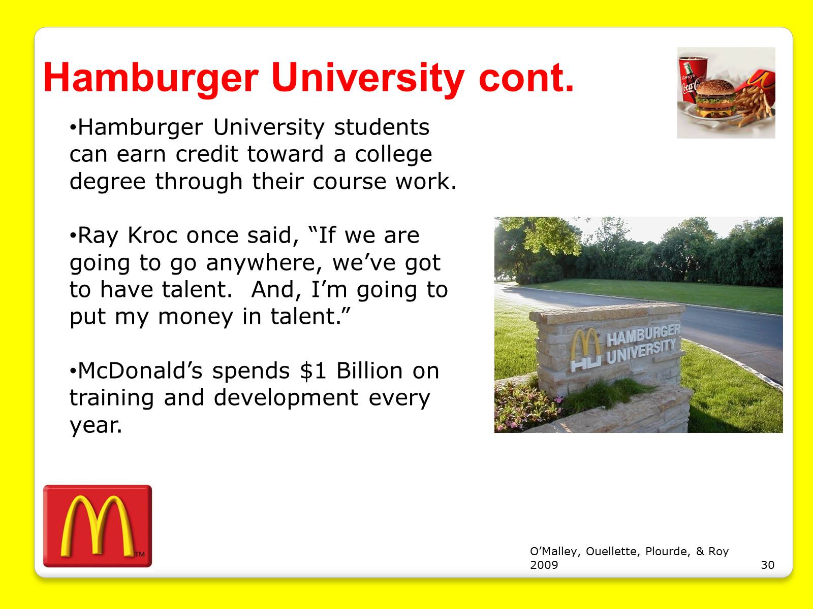 Презентація на тему «McDonald’s Corporation» - Слайд #30 Презентація на тему «McDonald’s Corporation» - Слайд #30