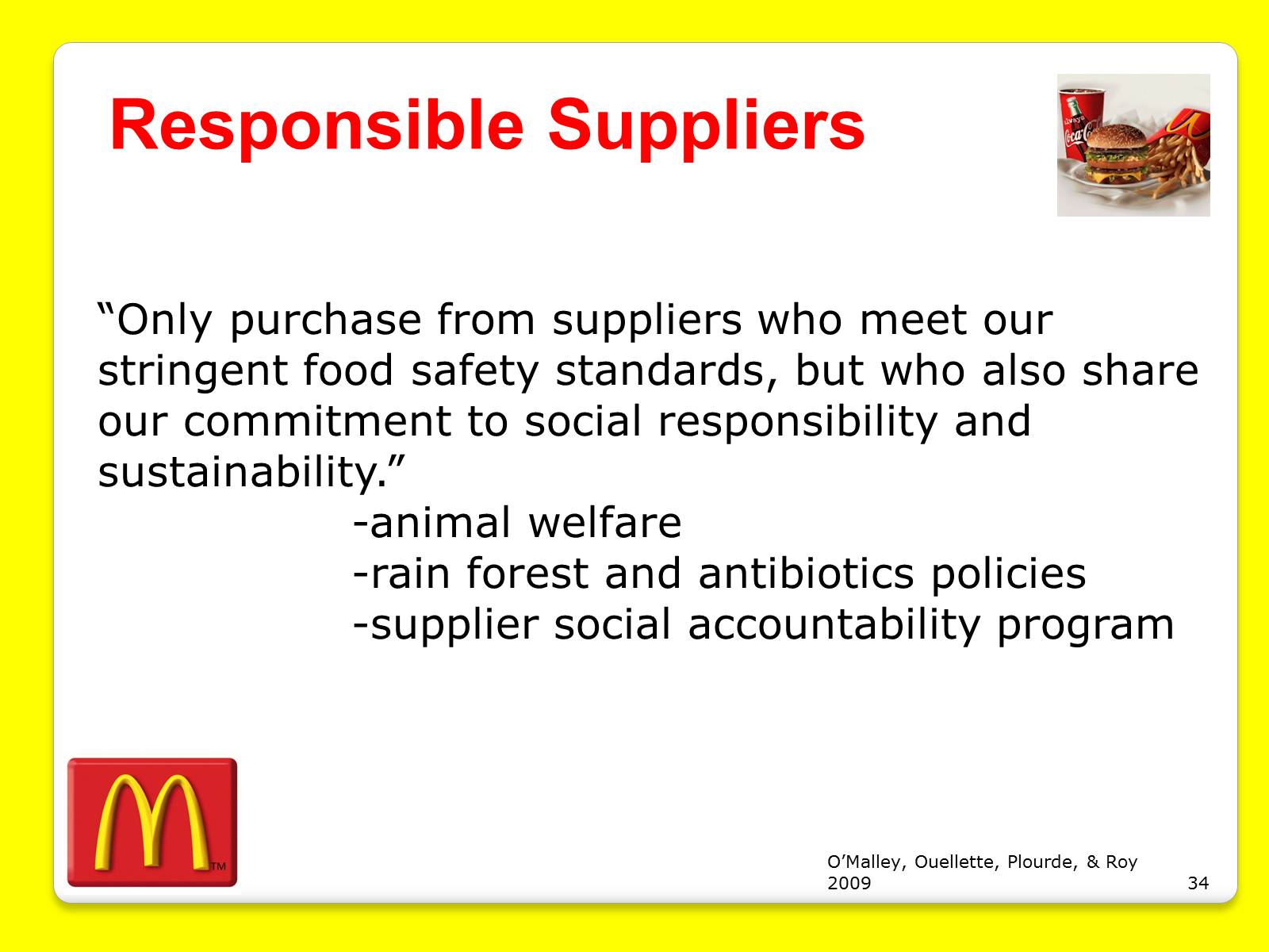 Презентація на тему «McDonald’s Corporation» - Слайд #34 Презентація на тему «McDonald’s Corporation» - Слайд #34