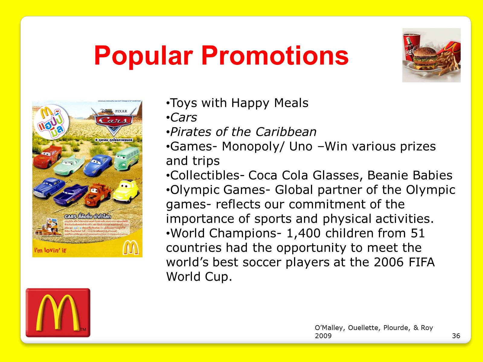 Презентація на тему «McDonald’s Corporation» - Слайд #36 Презентація на тему «McDonald’s Corporation» - Слайд #36