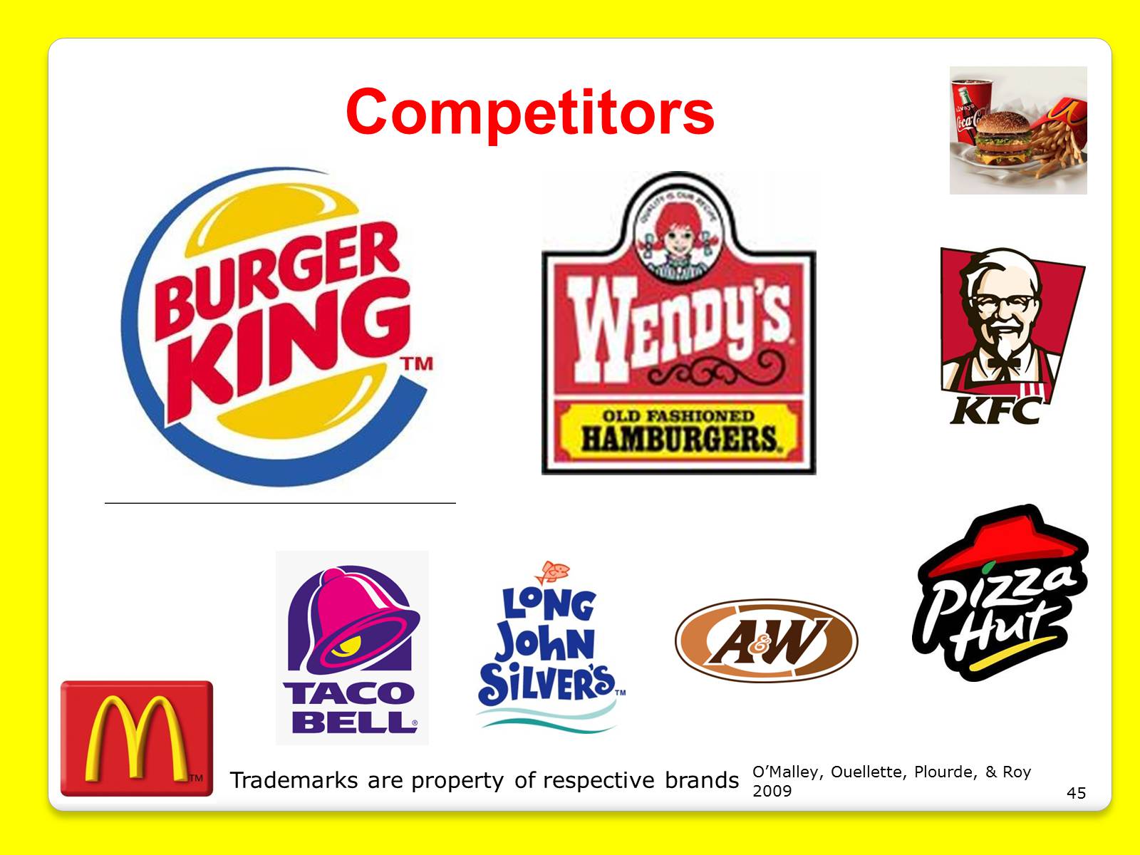 Презентація на тему «McDonald’s Corporation» - Слайд #45 Презентація на тему «McDonald’s Corporation» - Слайд #45