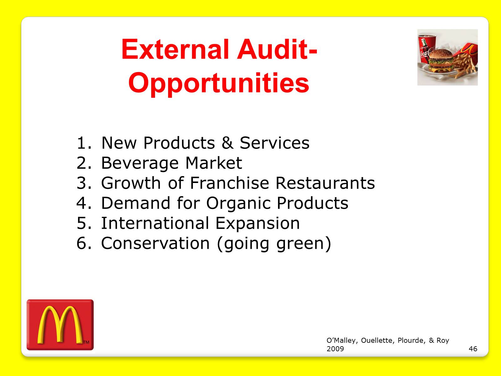 Презентація на тему «McDonald’s Corporation» - Слайд #46 Презентація на тему «McDonald’s Corporation» - Слайд #46