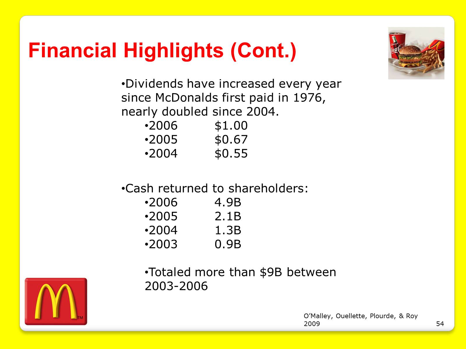 Презентація на тему «McDonald’s Corporation» - Слайд #54 Презентація на тему «McDonald’s Corporation» - Слайд #54