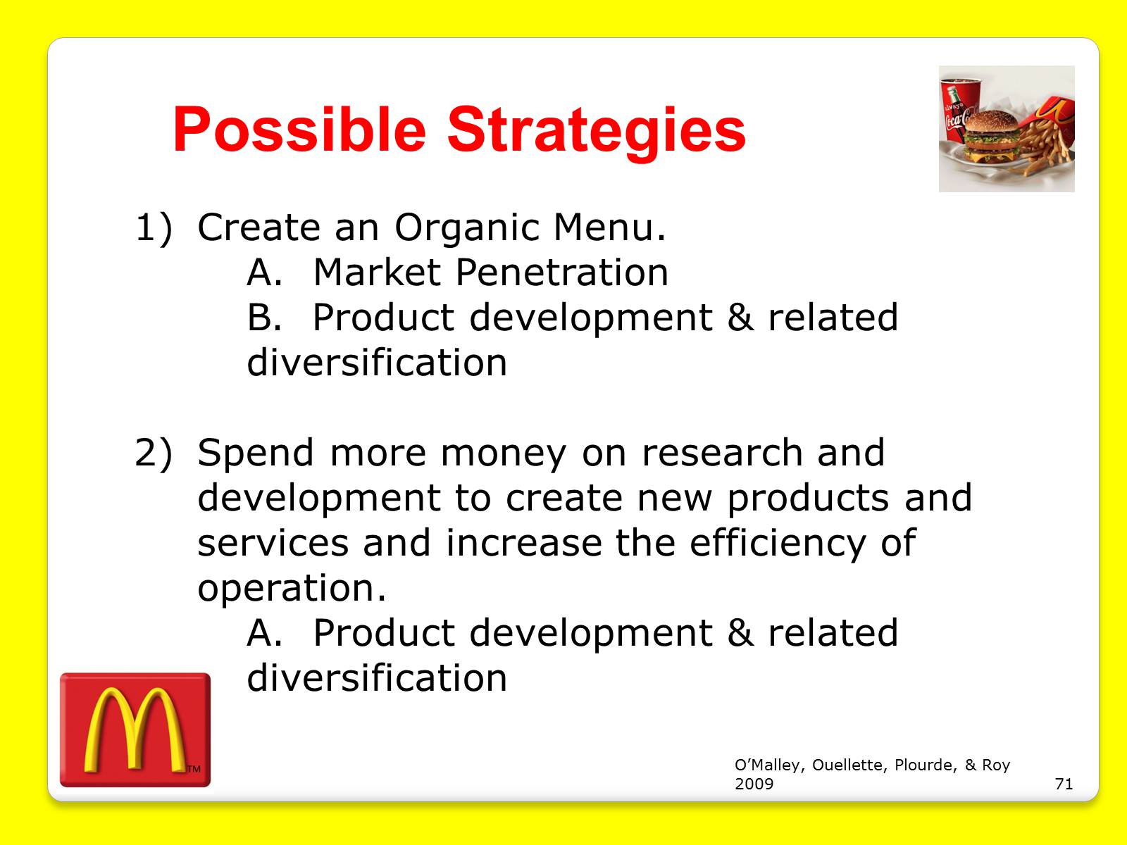 Презентація на тему «McDonald’s Corporation» - Слайд #71 Презентація на тему «McDonald’s Corporation» - Слайд #71