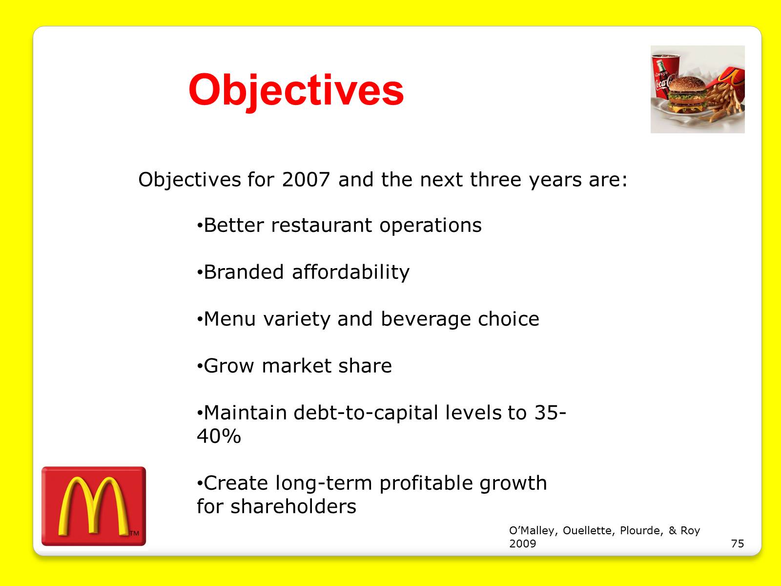 Презентація на тему «McDonald’s Corporation» - Слайд #75 Презентація на тему «McDonald’s Corporation» - Слайд #75
