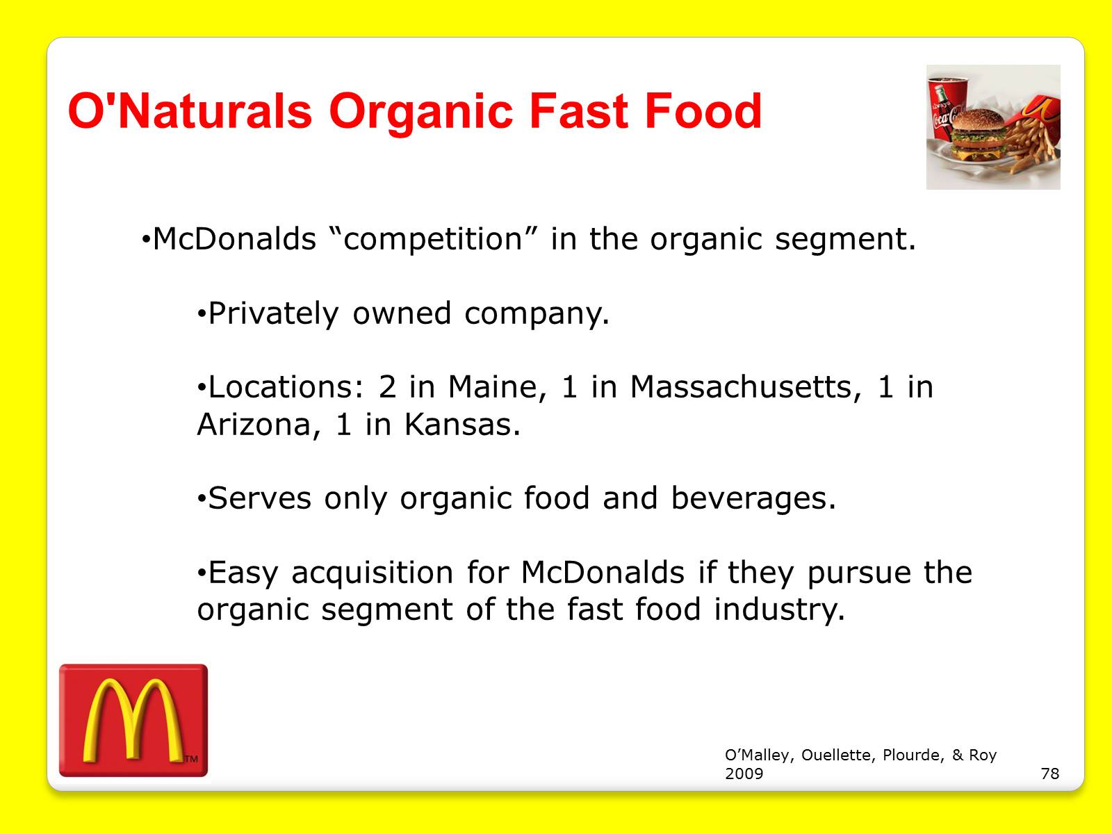 Презентація на тему «McDonald’s Corporation» - Слайд #78 Презентація на тему «McDonald’s Corporation» - Слайд #78