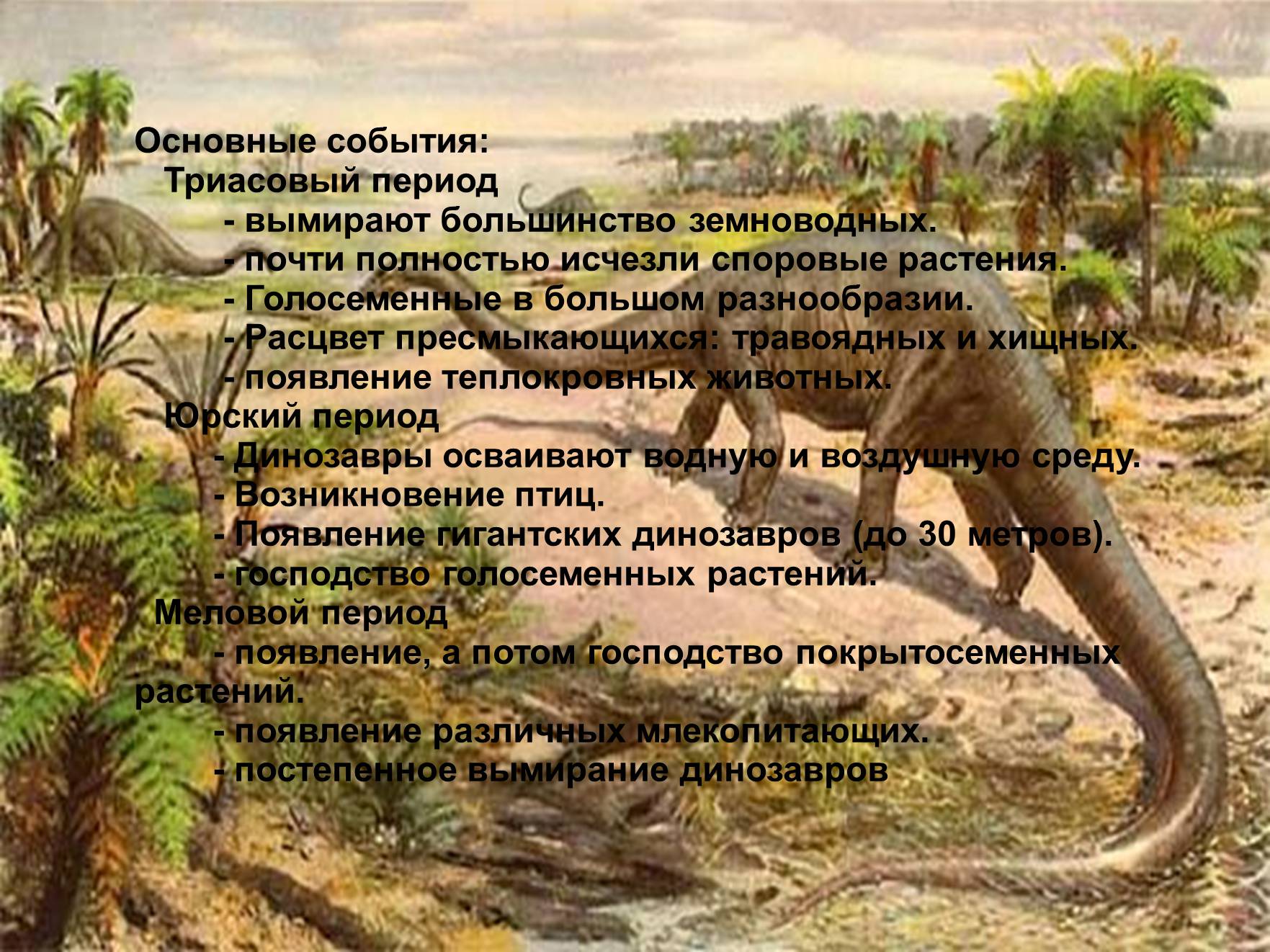 Презентація на тему «Мезозойська ера» (варіант 3) - Слайд #6 Презентація на тему «Мезозойська ера» (варіант 3) - Слайд #6