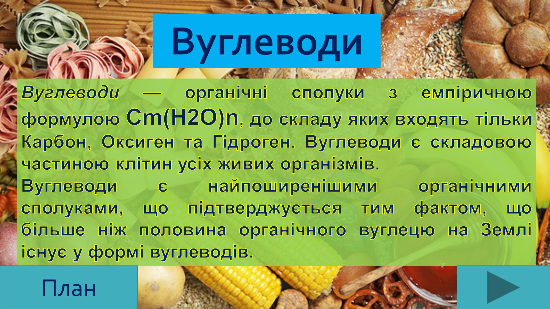 Презентація на тему «Вуглеводи як компоненти їжі, їх роль у житті людини» (варіант 25) - Слайд #3 Презентація на тему «Вуглеводи як компоненти їжі, їх роль у житті людини» (варіант 25) - Слайд #3