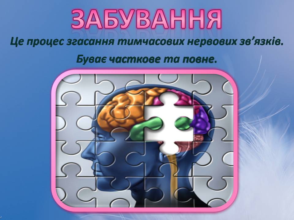Презентація на тему «Індивідуальні особливості пам’яті» - Слайд #10 Презентація на тему «Індивідуальні особливості пам’яті» - Слайд #10