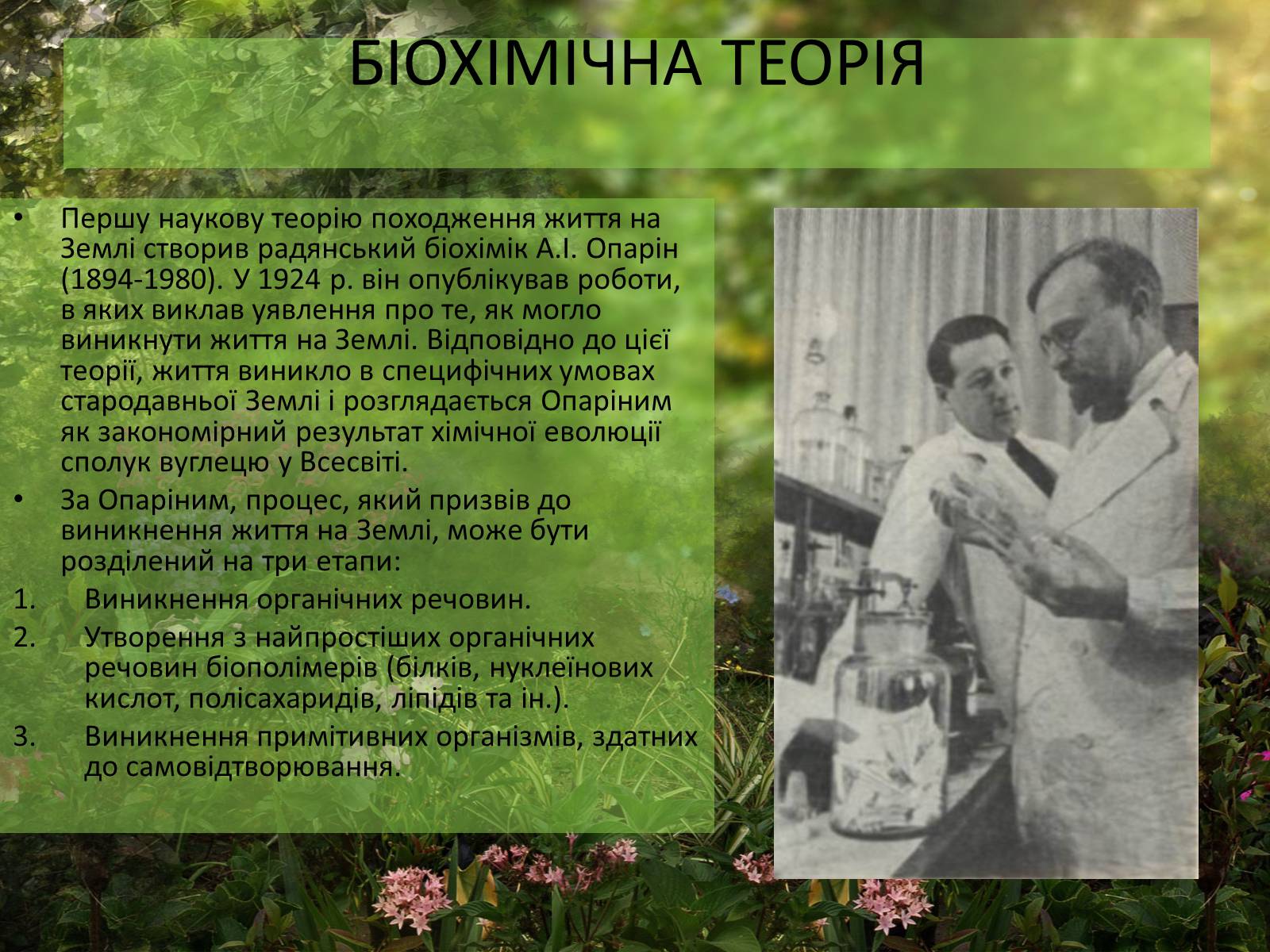 Презентація на тему «Гіпотези виникнення життя» (варіант 1) - Слайд #11 Презентація на тему «Гіпотези виникнення життя» (варіант 1) - Слайд #11
