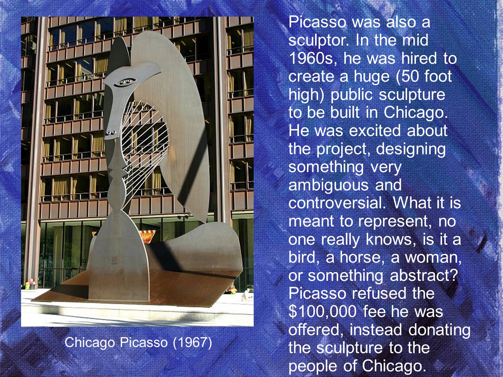 Презентація на тему «Pablo Picasso» (варіант 1) - Слайд #13 Презентація на тему «Pablo Picasso» (варіант 1) - Слайд #13