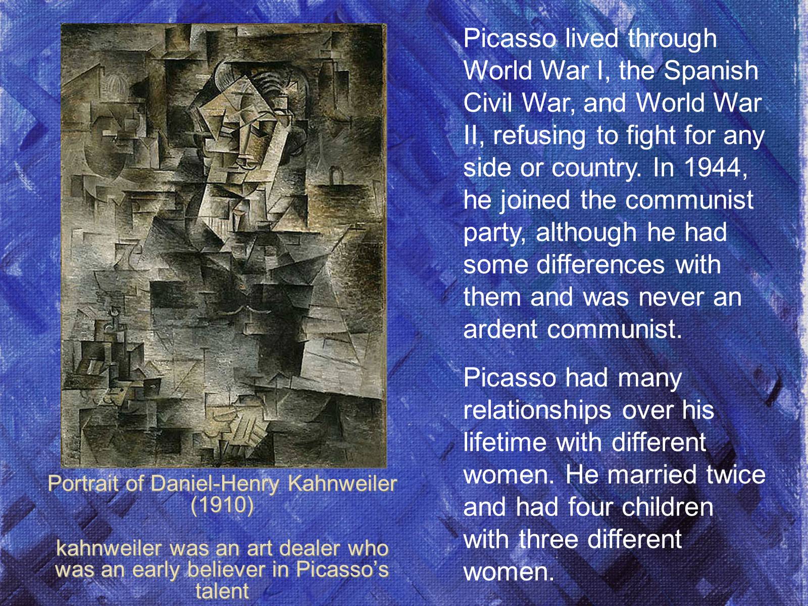 Презентація на тему «Pablo Picasso» (варіант 1) - Слайд #5 Презентація на тему «Pablo Picasso» (варіант 1) - Слайд #5