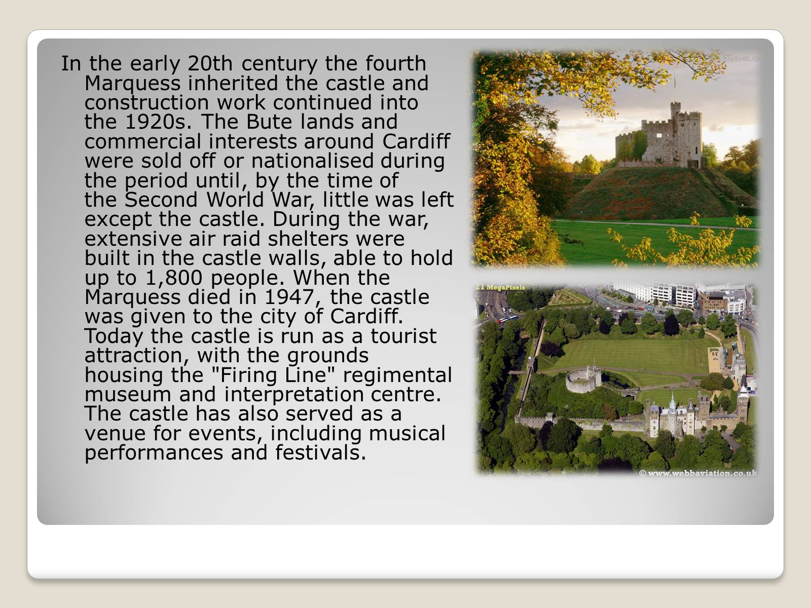 Презентація на тему «Cardiff Castle» - Слайд #4 Презентація на тему «Cardiff Castle» - Слайд #4