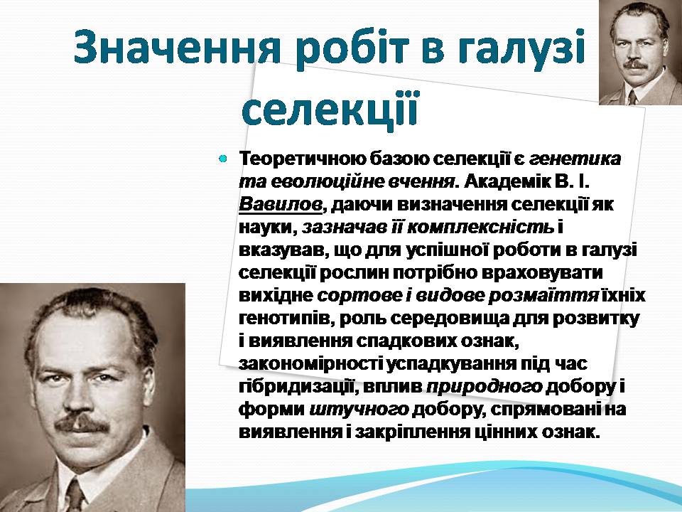 Презентація на тему «Генетичні основи селекції рослин» (варіант 3) - Слайд #5 Презентація на тему «Генетичні основи селекції рослин» (варіант 3) - Слайд #5